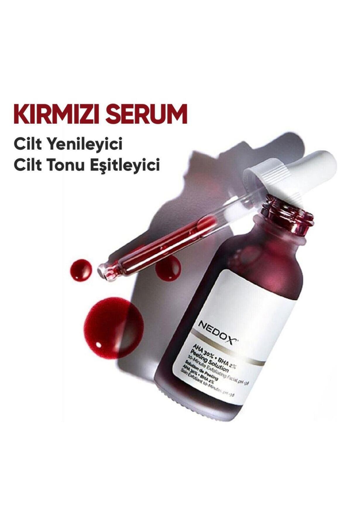 Cilt Yenileyici Cilt Tonu Eşitleyici Kırmızı Peeling Serum Aha %30 Bha %2 Ph % 3.5 Serum 30 ml — 22334455667788 — تصویر 7 از 7