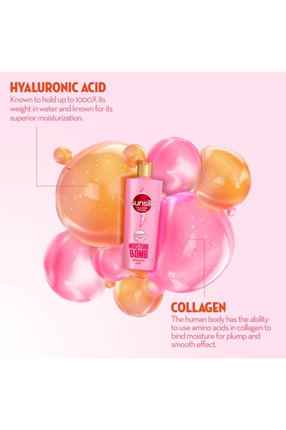 Sunsilk-Moisture Bomb Collagen Shampoo 350 ml | Deep Hydration & Nourishment for Dry Hair 6