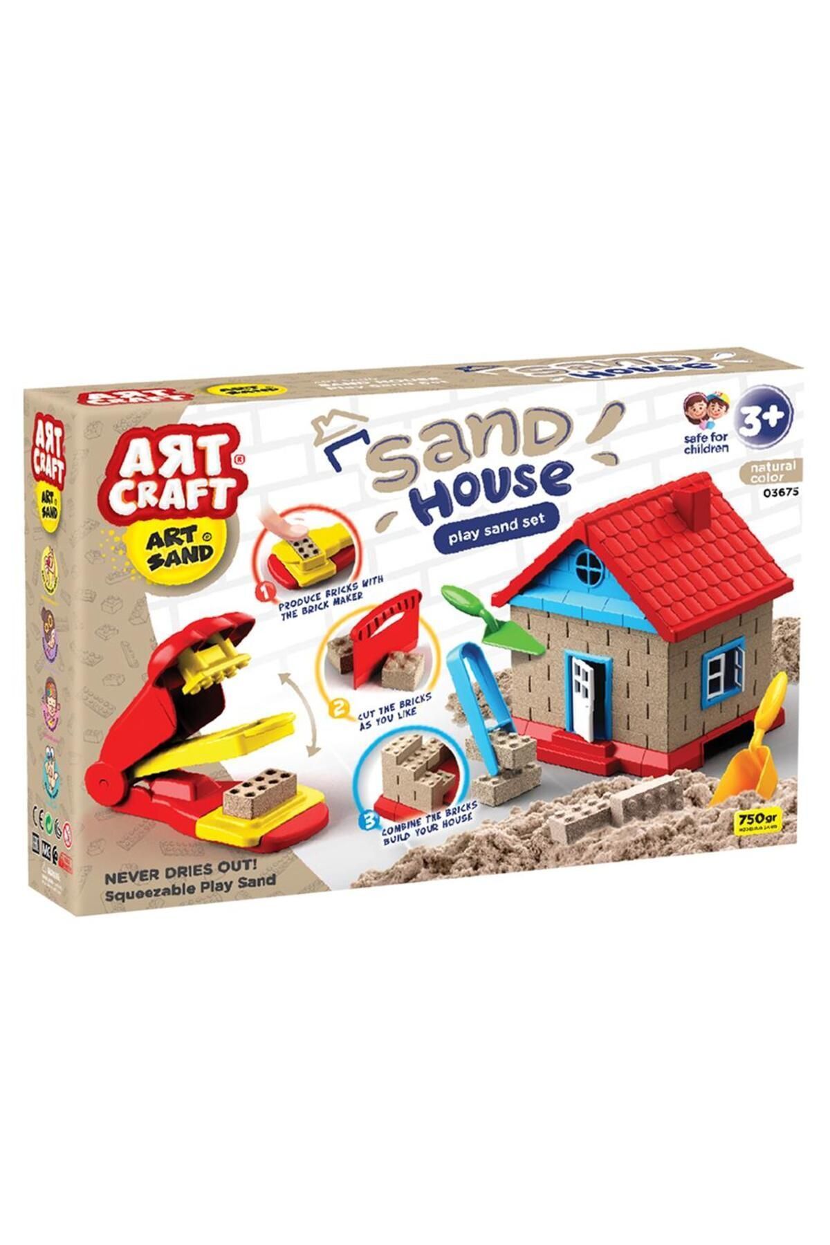 OYUNCAK STORE Art Craft Kinetik Kum Oyun Evi Seti 13 Parça - Sand House