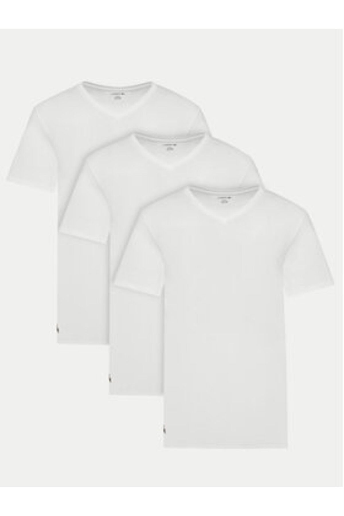 Lacoste-men's set of 3 T-shirts TH9008 white 3
