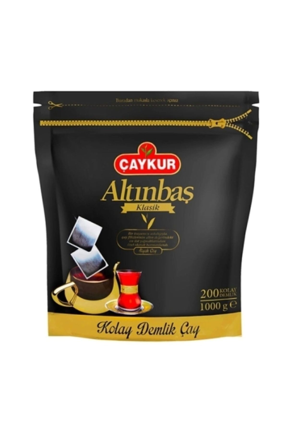 Çaykur Altınbaş Klasik Siyah Kolay Demlik Poşet Çay 200 X 5 G 1 Paket