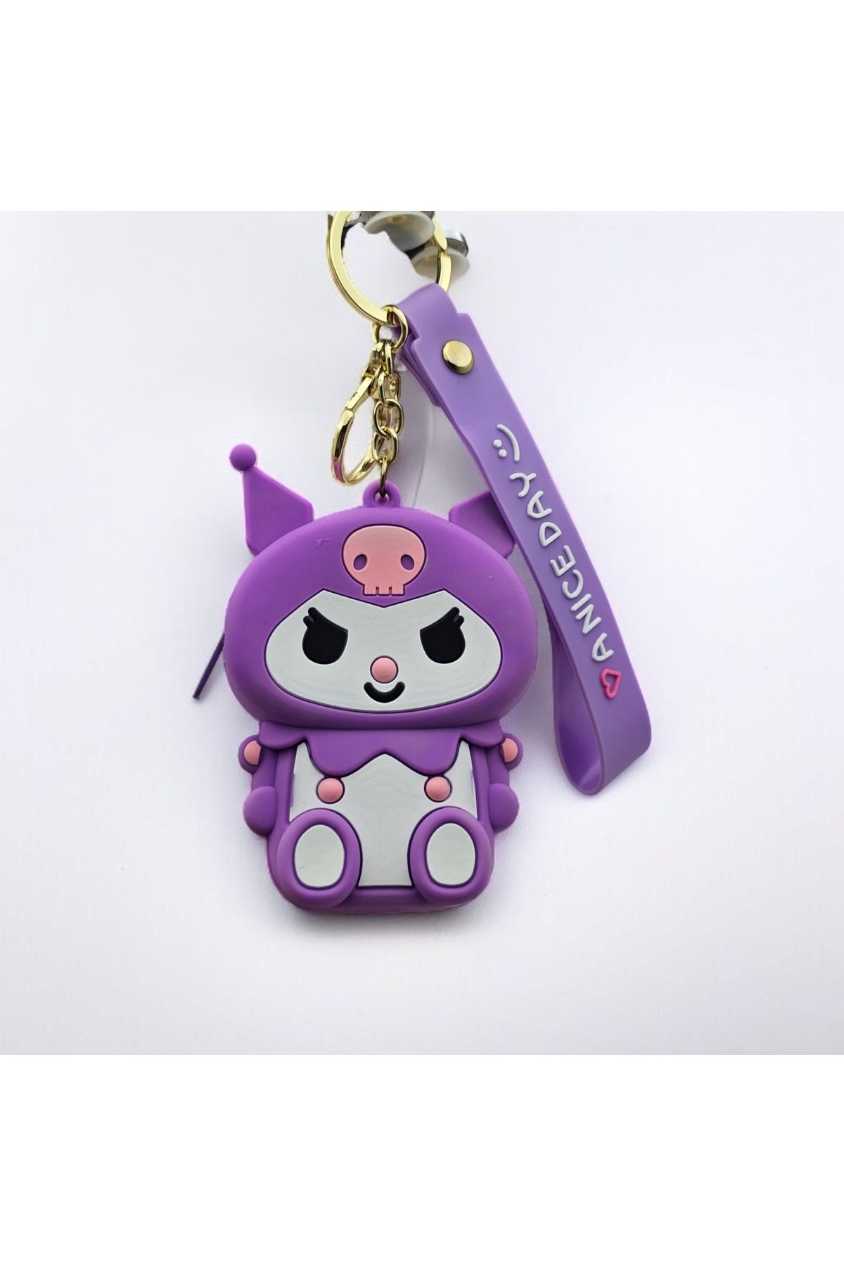 Meyra Accessories Sanrio kawai cüzdan mini silikon yumuşak fermuarlı cüzdanlı anahtarlık peluş oyuncak