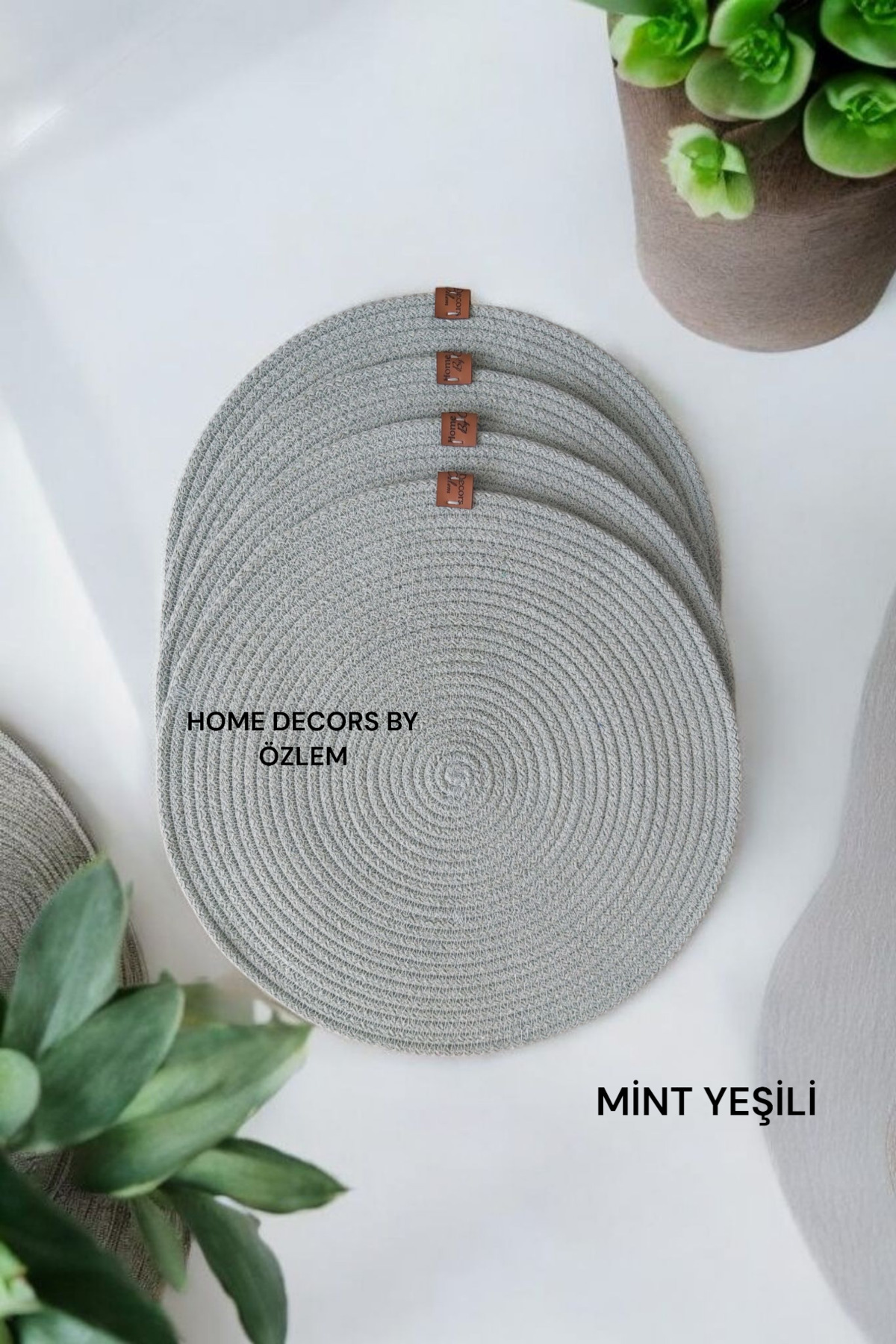 home decors by özlem-2 Person 2 Piece American Service Plate Set Sampler 33X33 Turkish Handmade 4