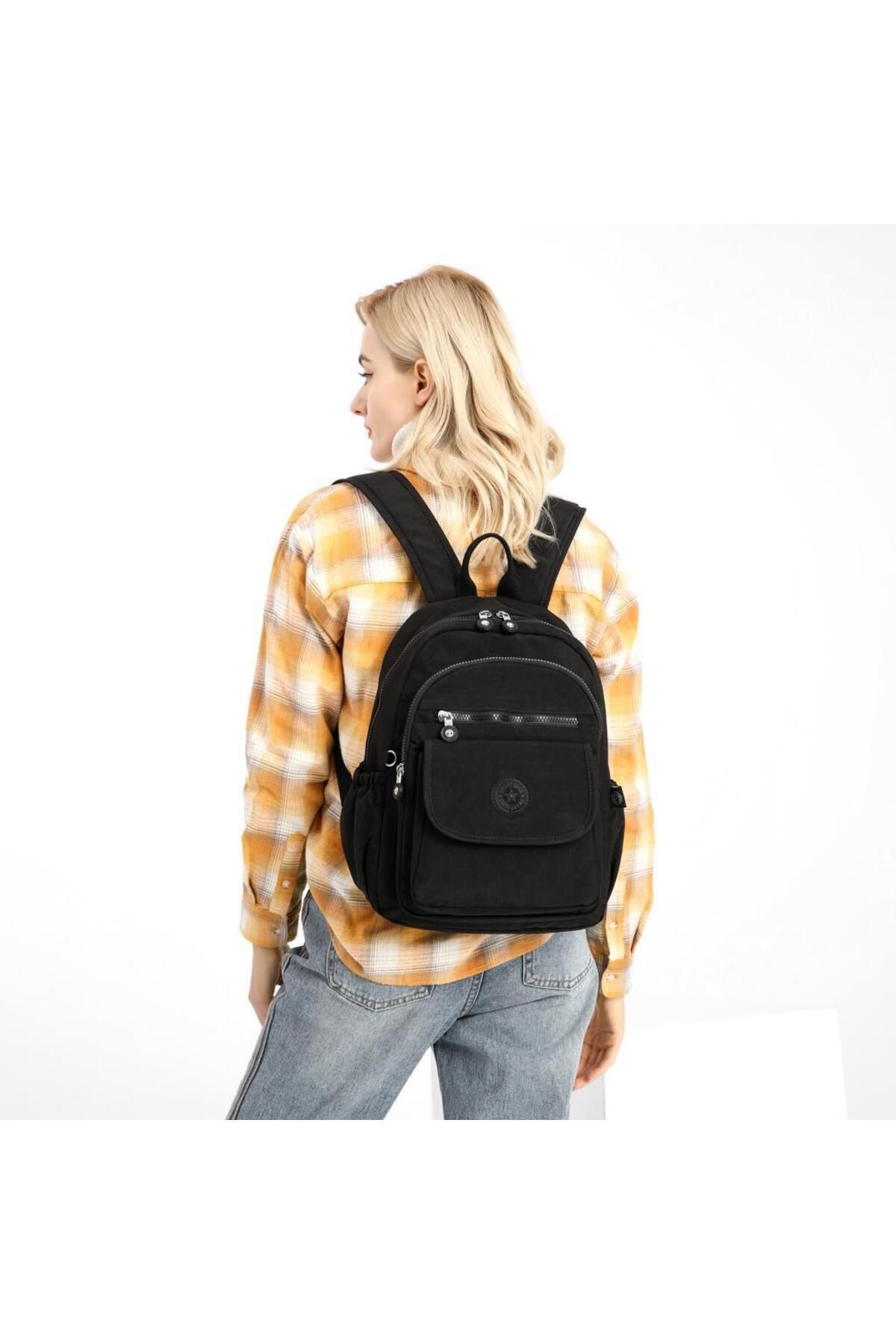 SMART BAGS-Medium Size Women's Backpack Smart Bags Crinkle Fabric 1187 4