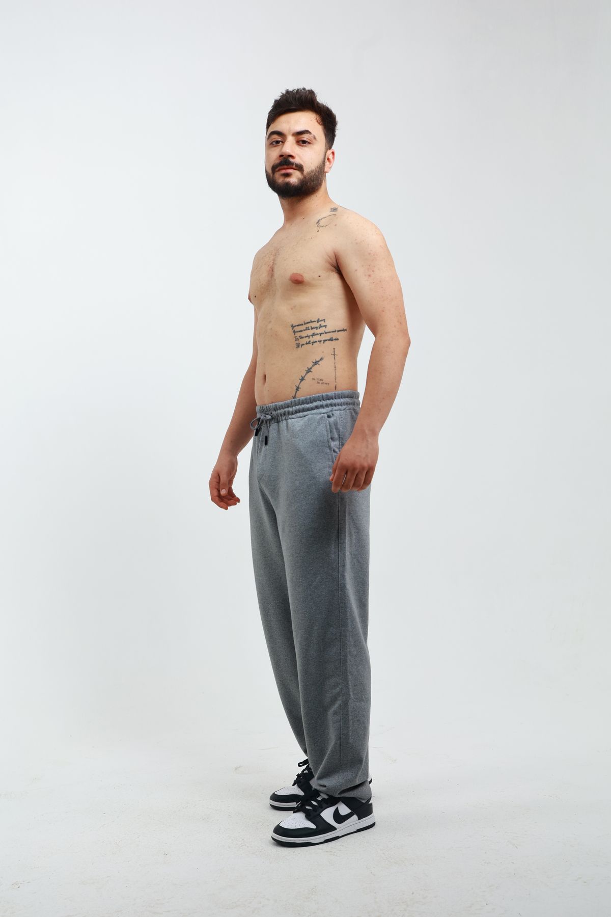 OXVİN-Walker Baggy Oversize Sweatpants - Wide Leg, 2 Thread, Medium Thickness Long (Original Fit) 4