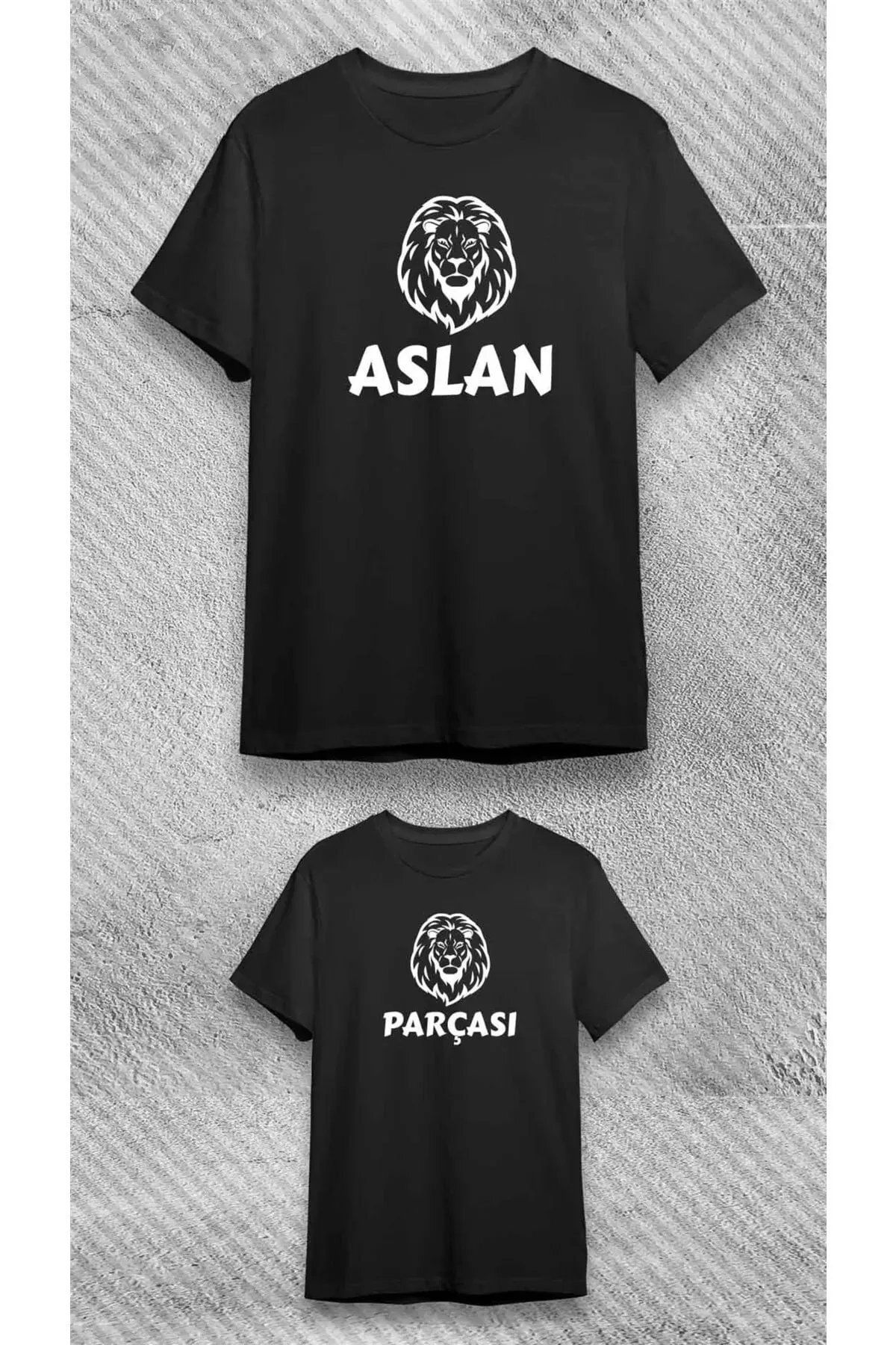 macklin Aslan Parçası Baskılı Baba Oğul T-Shirt (Tekli Üründür Kombin Yapılabilir Fiyatları Ayrı Ayrıdır)