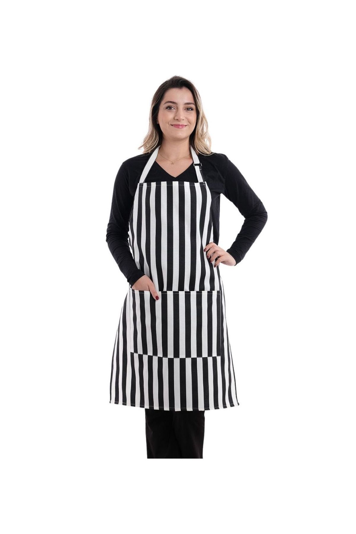 Valerium Mutfak Önlüğü Su Geçirmez Şef Önlüğü 2 Geniş Cepli Barista Önlüğü Önlük