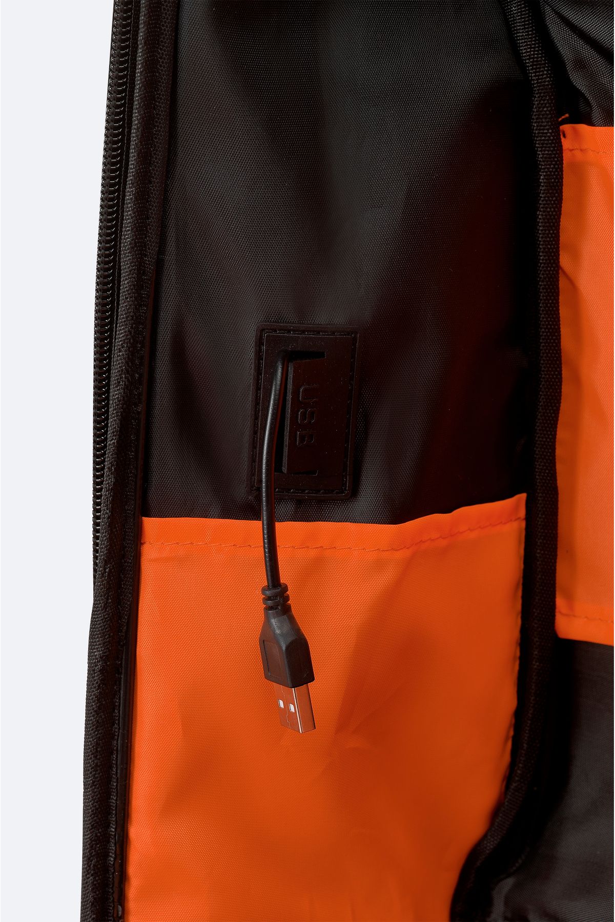 Avva-Men's Black Backpack with USB Cable Entry and Lock System A42Y9127 4