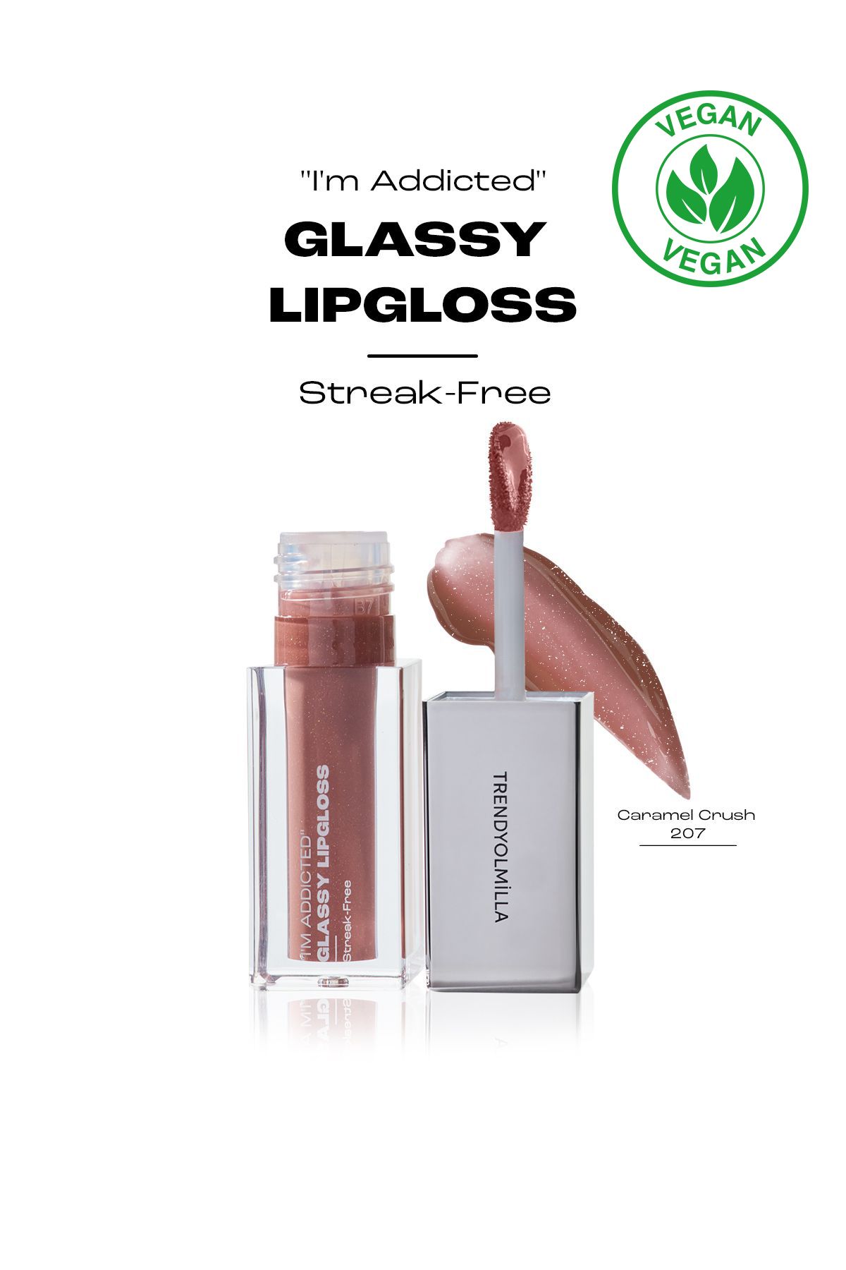 Trendyolmilla Beauty Extra Glänzender, Glitzernder Lipgloss Ohne Linien, Caramel Crush-207 - One Size
