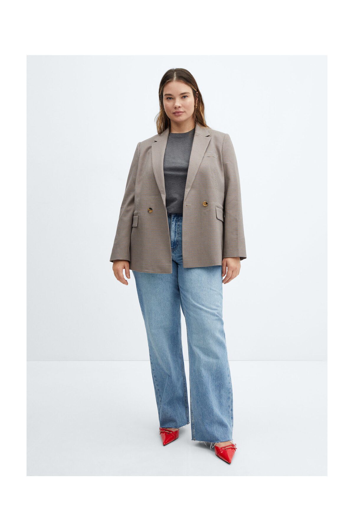 MANGO Woman-Women and Girls Adult Blazer Jacket 7