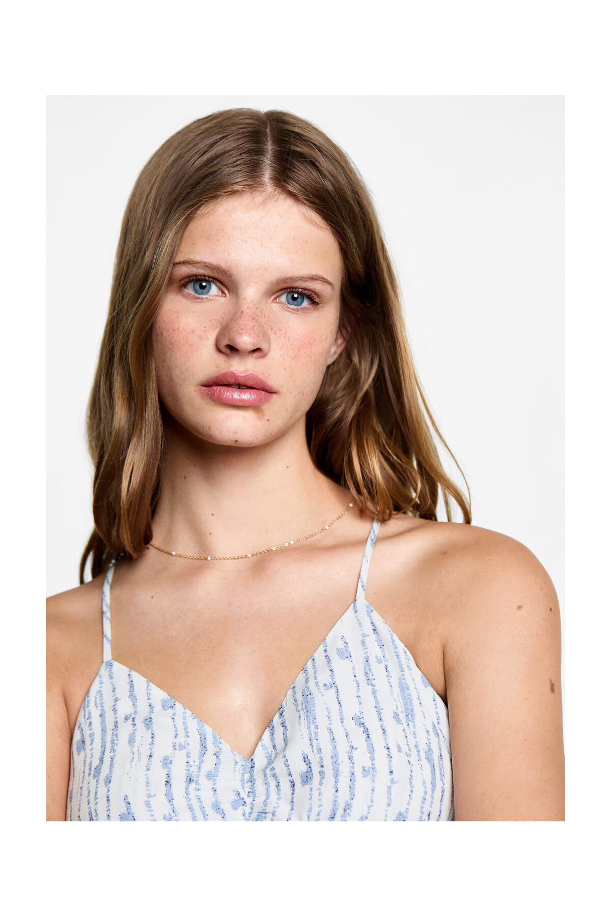 لباس مجلسی دخترانه سفید منگوMANGO Kids | 77070639-02 اورجینال - تصویر 3