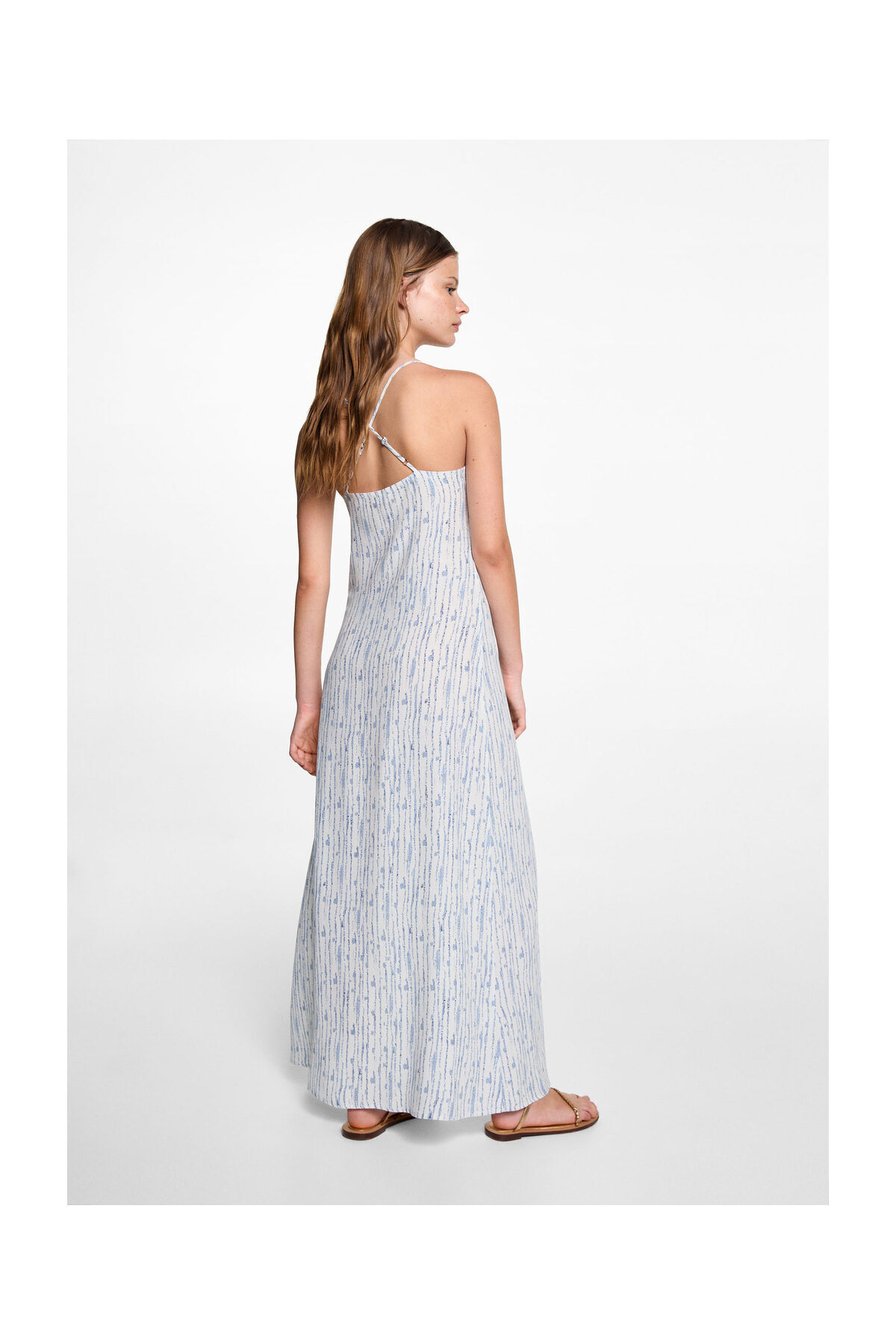 لباس مجلسی دخترانه سفید منگوMANGO Kids | 77070639-02 اورجینال - تصویر 7