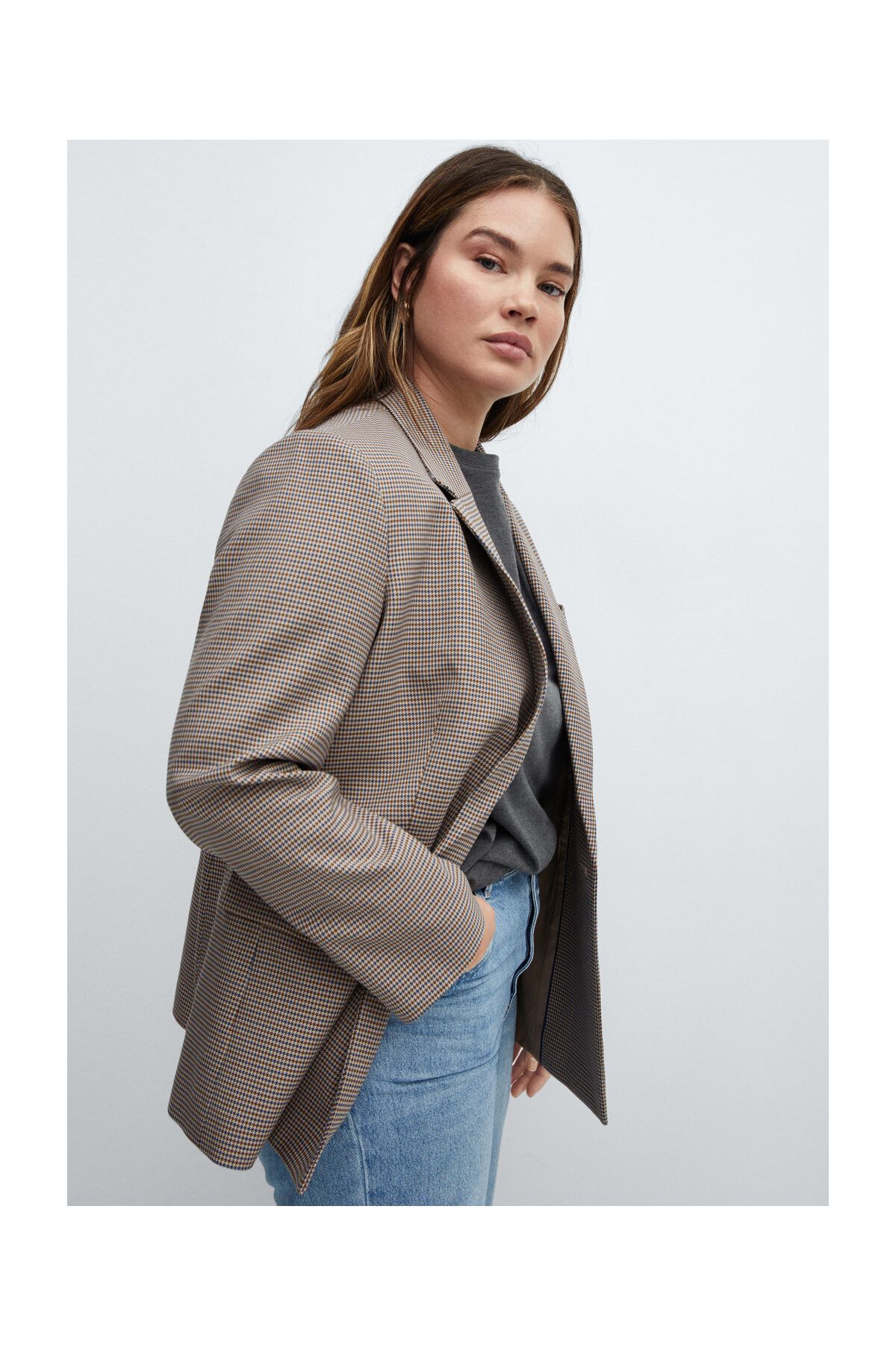 MANGO Woman-Women and Girls Adult Blazer Jacket 8