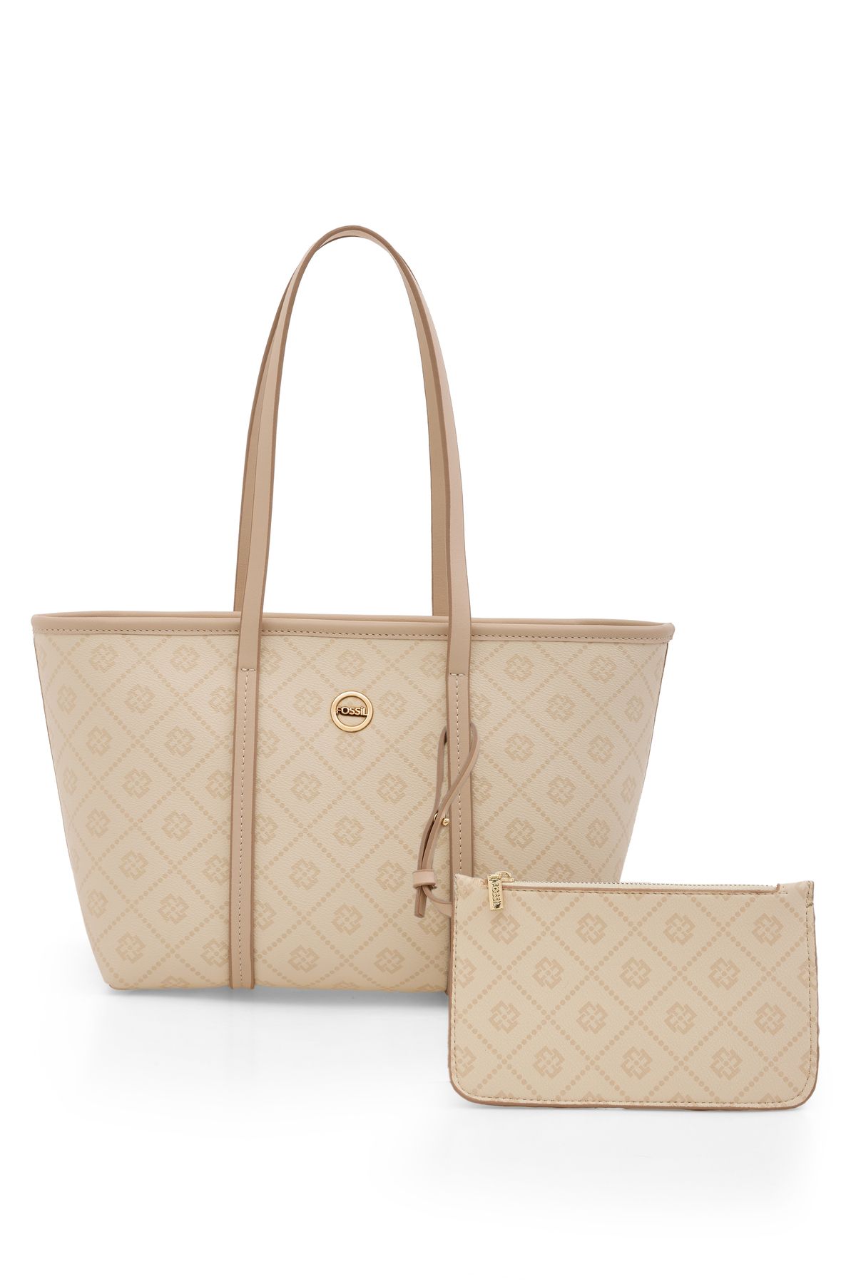 Fossil-حقيبة يد وكتف نسائية بيج 05FO25Y5058 1
