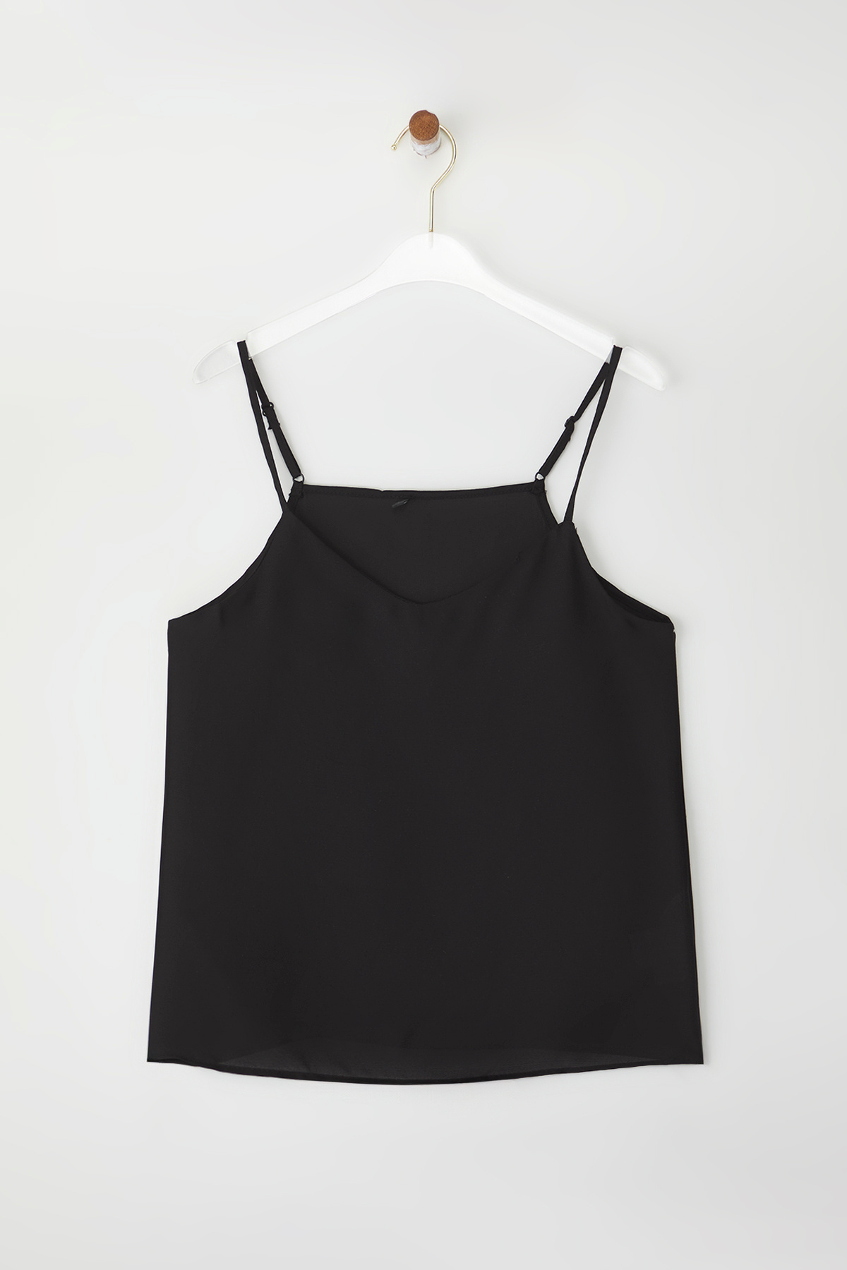 Trendyol Collection-Black Basic Strappy Woven Blouse TWOSS19BB0224 9