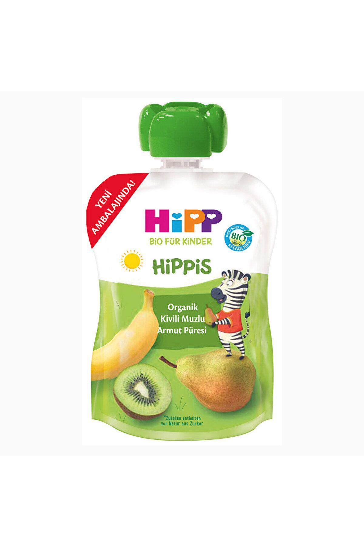Hipp Organik Kivili Muzlu Armutlu Meyve Püresi 100 gr