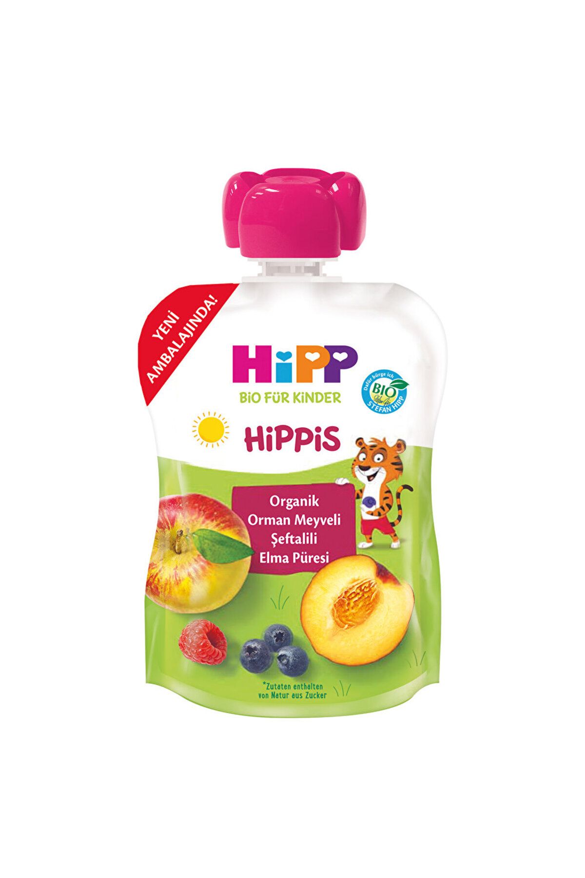 Hipp Organik Orman Meyveli Şeftalili Elmalı Meyve Püresi 100 gr