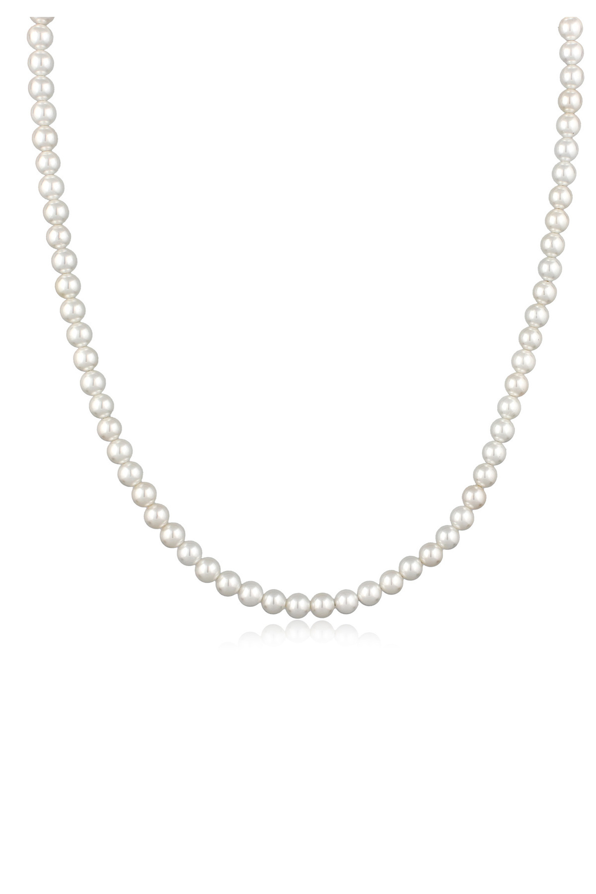 KUZZOI-Necklace Necklace with Pearls Men Shell Core Pearls White 925 Sterling Silver 50 cm 1
