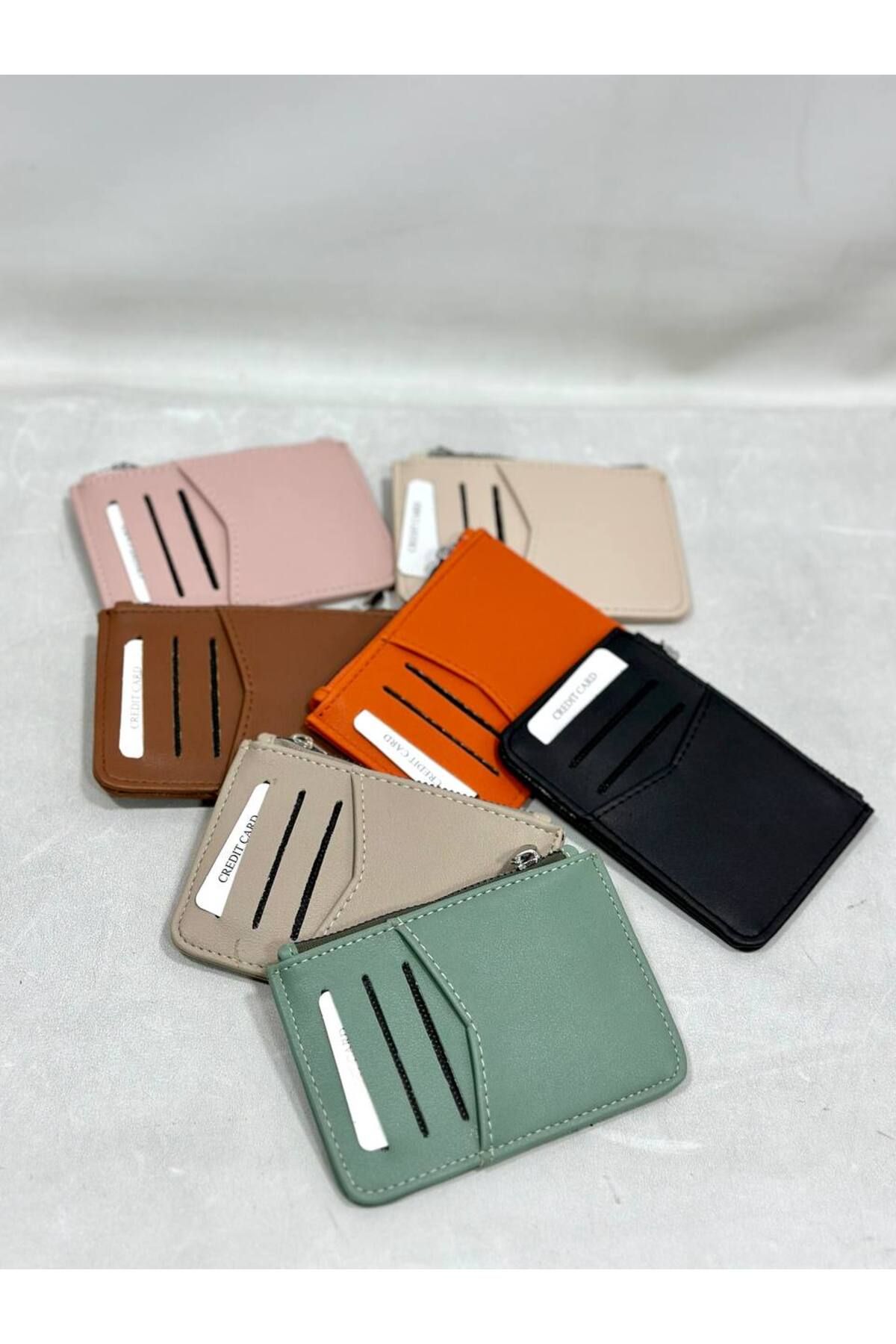 çkn sedat çakan çanta & fular & aksesuar Dokulu kumaş CARD HOLDER kartlık cüzdan bozuk para çantası