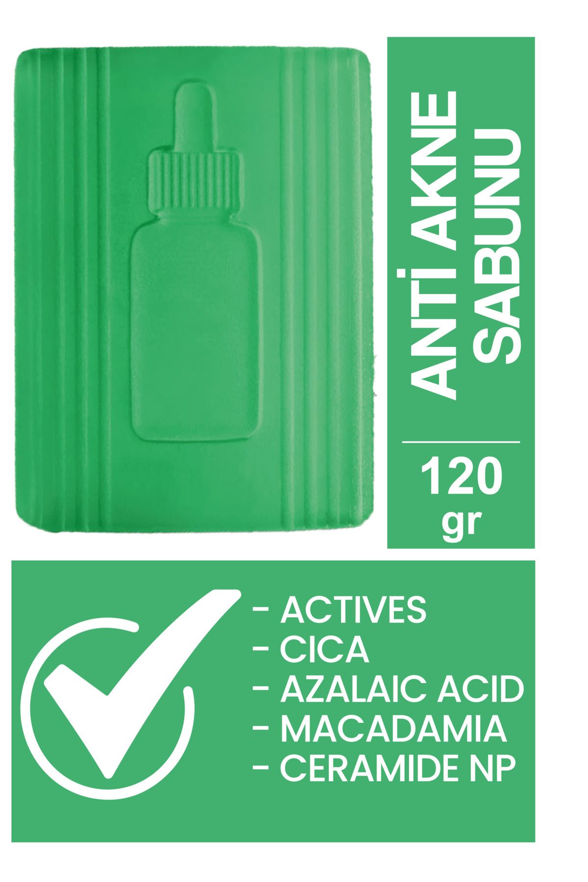 Luga KOPYA - Anti Acne Sabunu 120 gr - Siyah Nokta Karşıtı Temizleme Barı - Sebum Dengesi