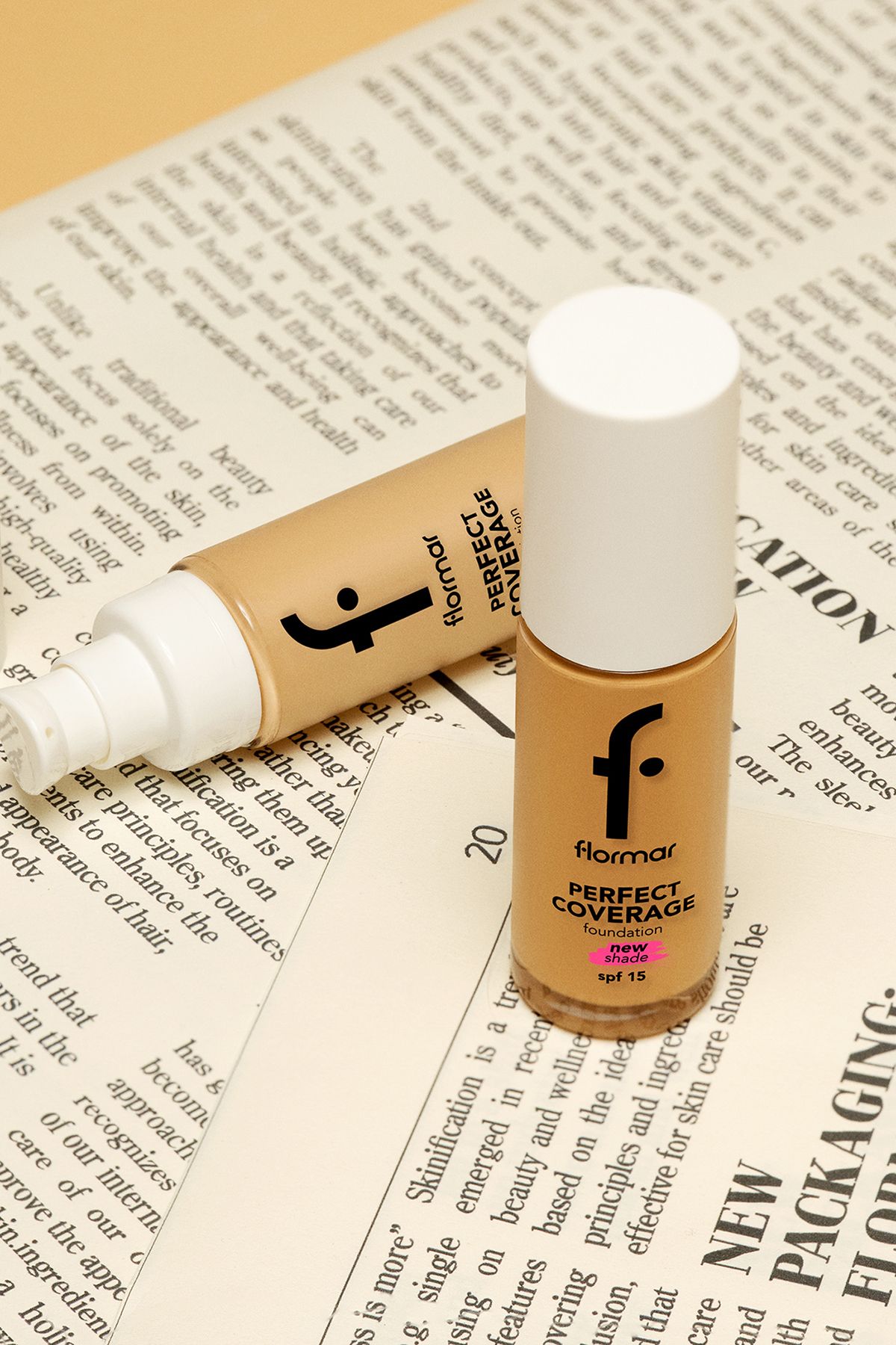 Flormar-كريم أساس مائي بتغطية مثالية كثيفة - 101 باستيل 5