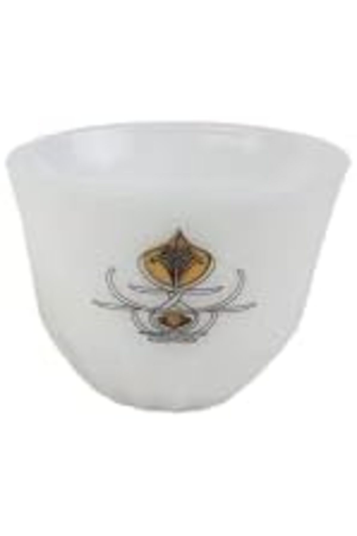 ALSAIF-Set Of Java Cups, 12 Pieces, White/gold, Medium Size, Al Saif 2