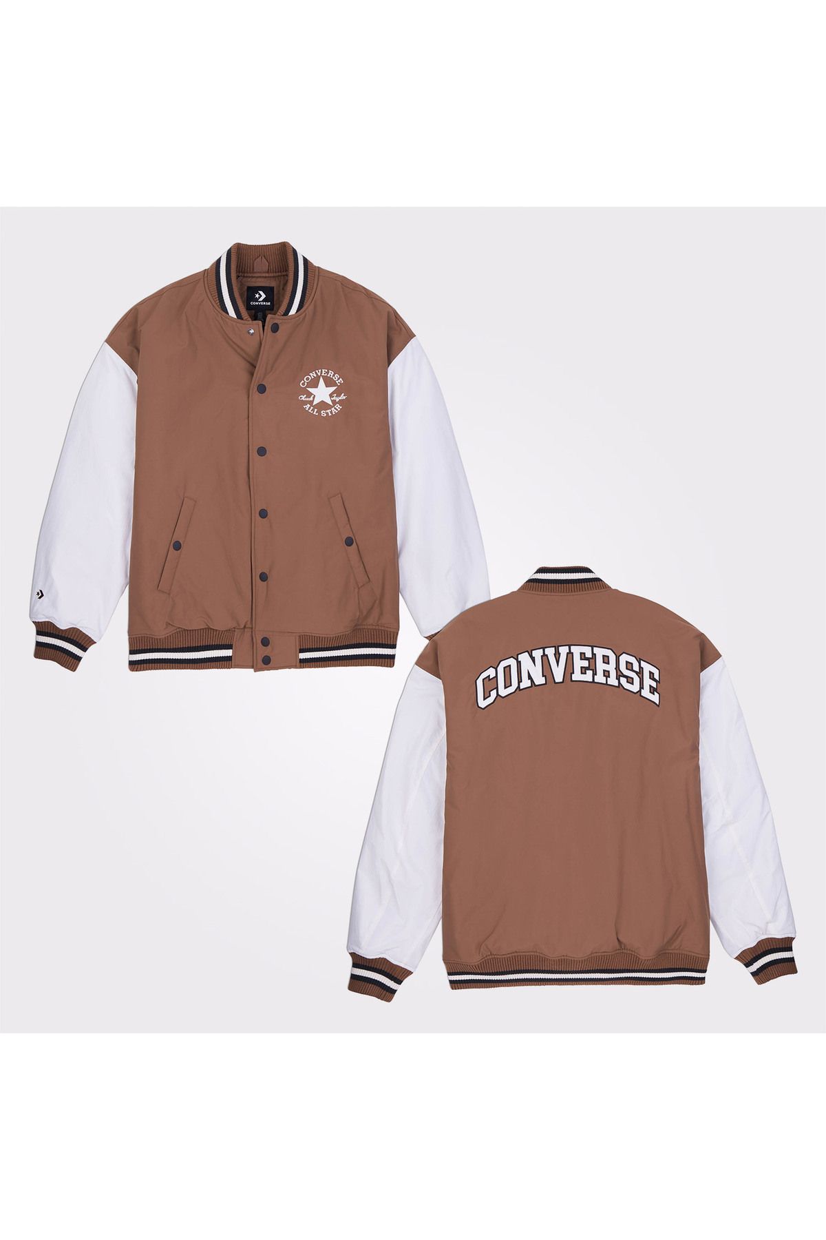 ژاکت بمب افکن قهوه ای مردانه کلاسیک Converse