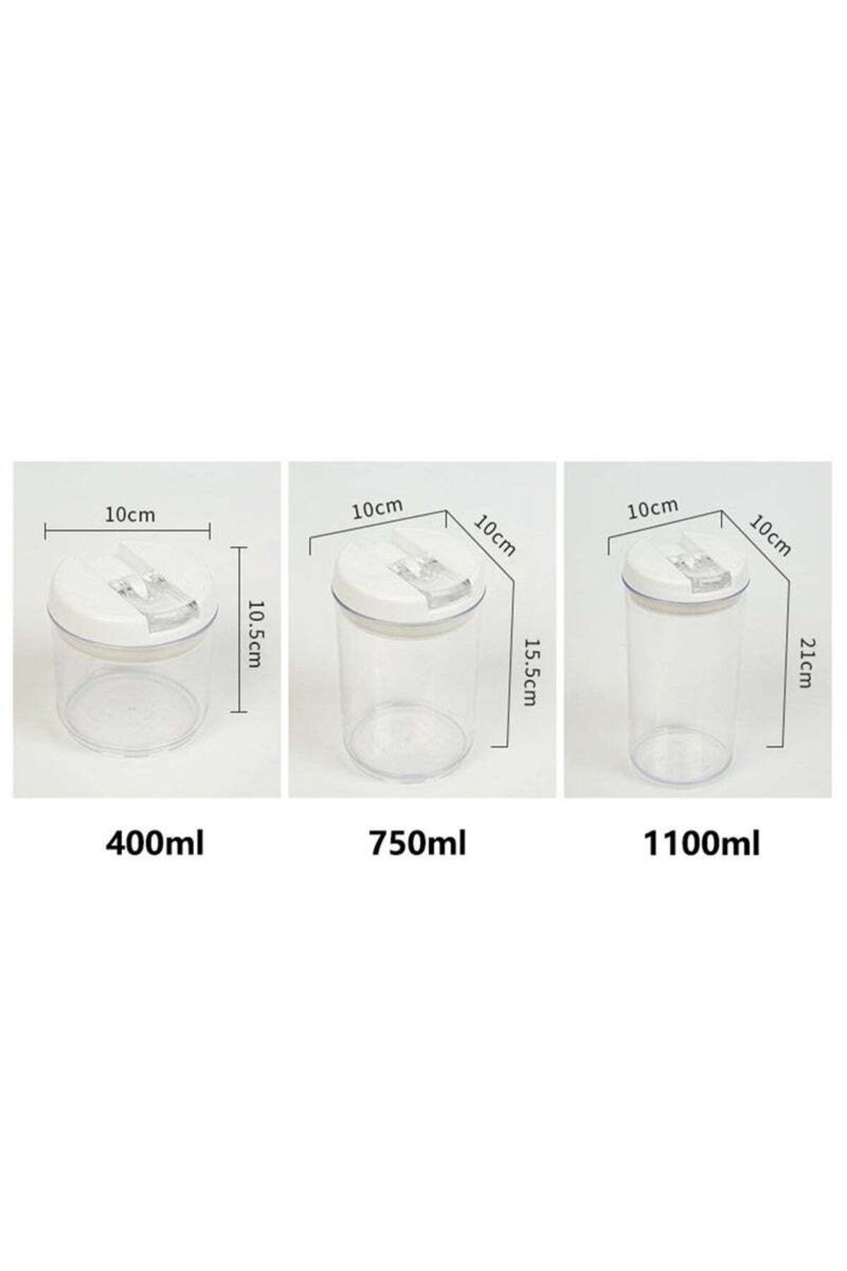 COOYA-9-Piece Storage Container Set, With Lid, High-Quality Acrylic, For Storing Snacks, Grains and Spices 5