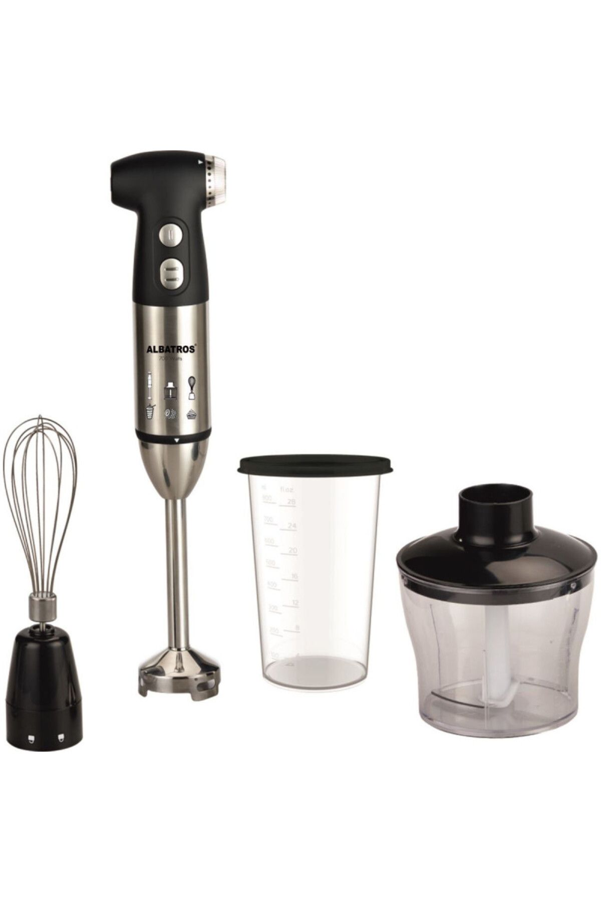 ALBATROS-Blender Albatros MB701B 700W Tel Tocator Functie turbo Negru 1