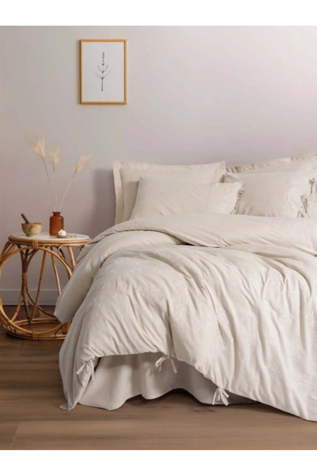 BilfolD Cotton Keten Çift Kişilik Nevresim Takımı Esmira