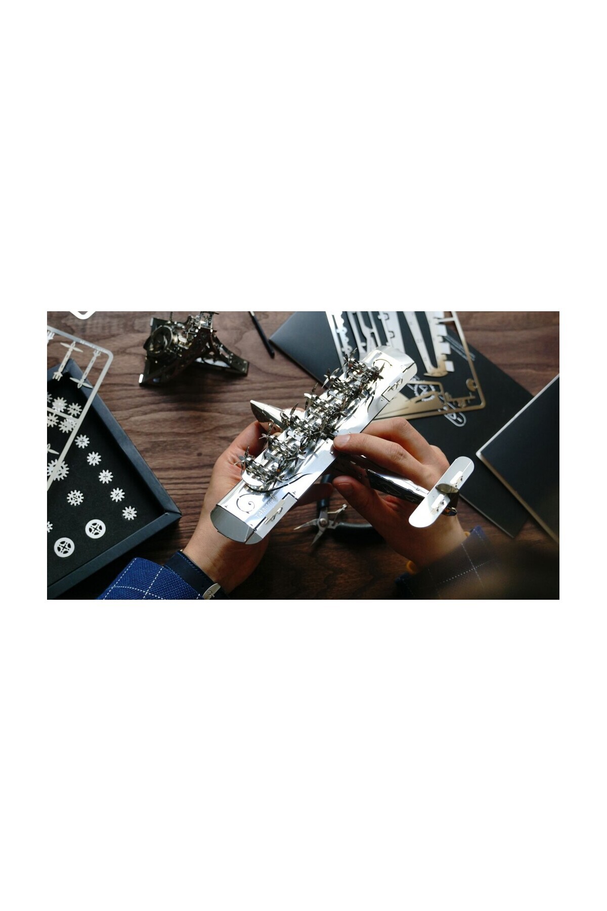 Time for Machine-3d Puzzle Mighty Dornier Mechanical Model For Self-assembling 7