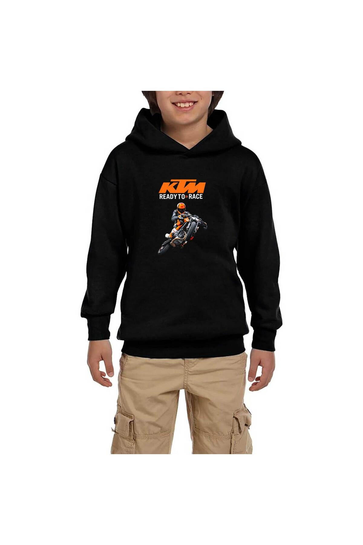 Z zepplin Hanorac Cu Glugă Pentru Copii Ktm Ready To Race Moto Negru Masculin - 7–8 years