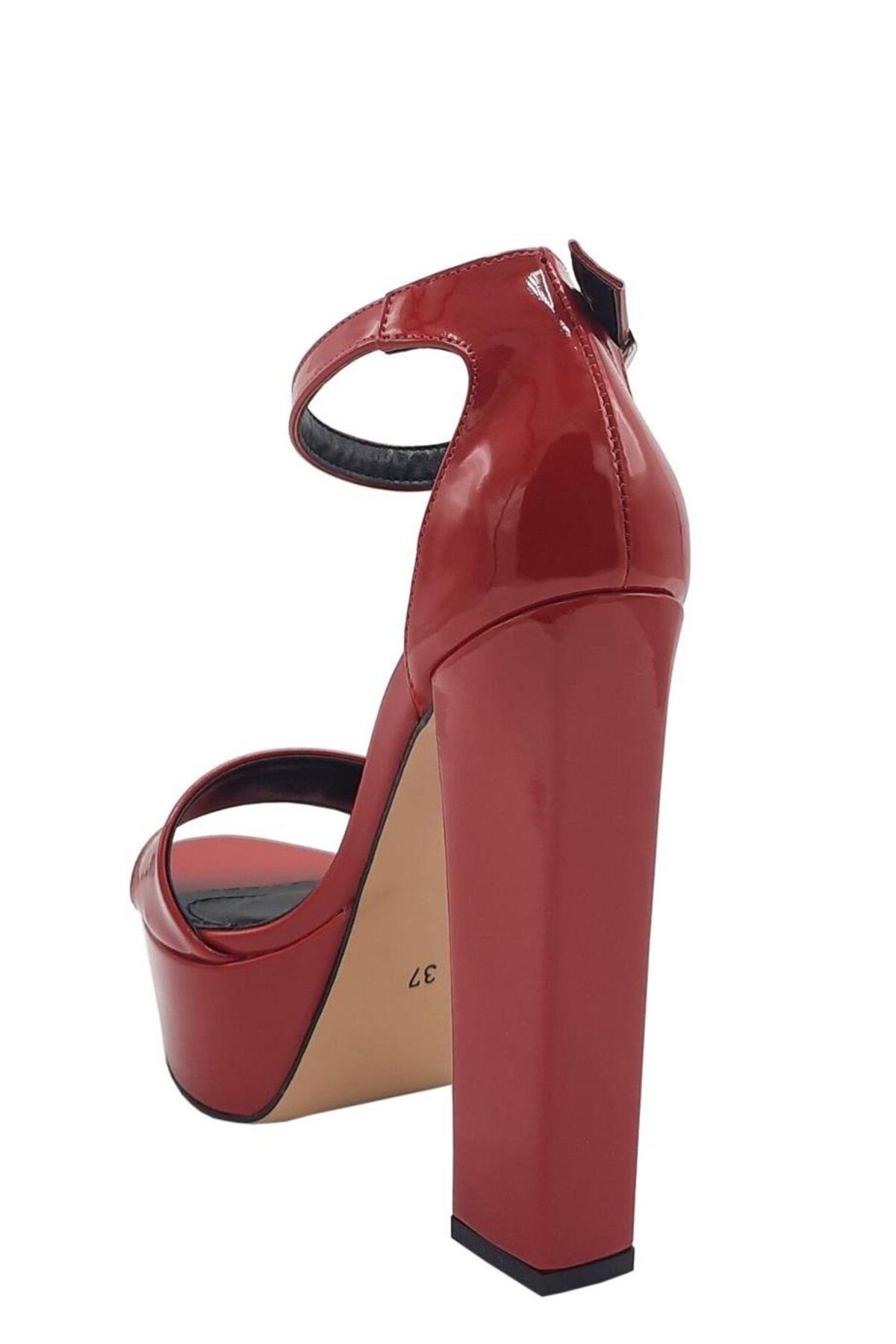 کفش مجلسی زنانه چرم ثبت اختراع قرمز 010 2020 Moulin Shoes