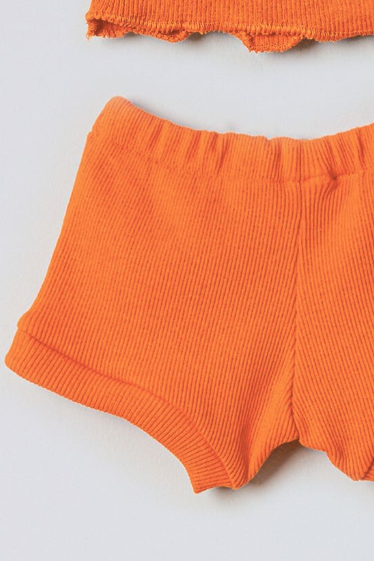 ADABEBEK-Ribbed Strap Baby Crop 2-Piece Shorts Set 3