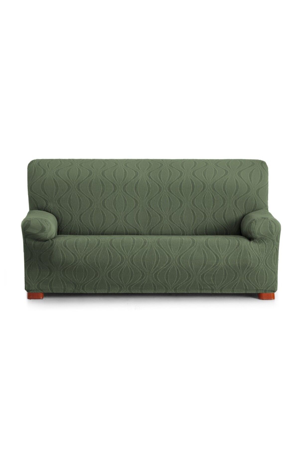 EYSA CONFECTIONES Husa Elastica Canapea 2 Locuri Jacquard, 140-170cm, Iria, C/4 Verde - One Size