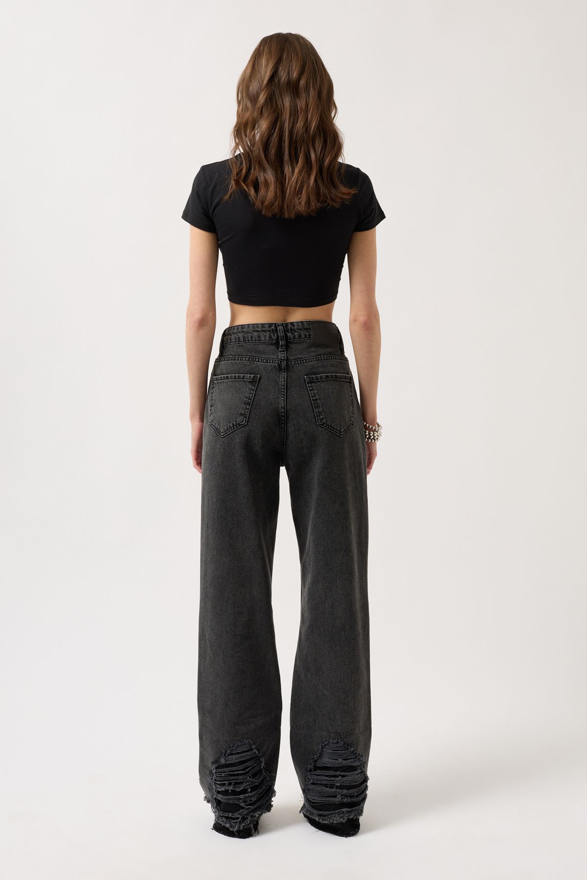 Black Fashion-Blugi negri cu picior rupt 5