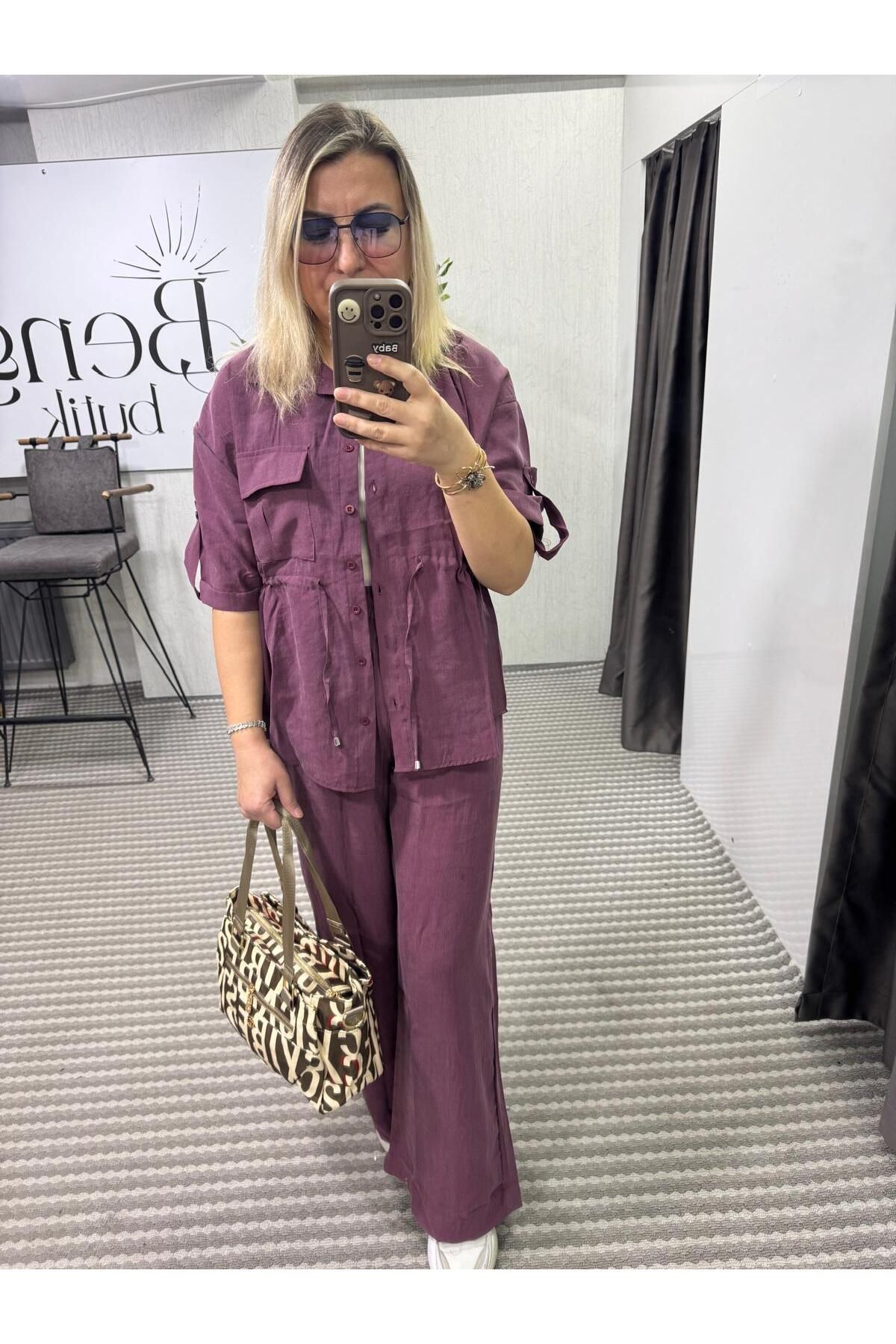 BengüşButik Premium Kaliteli Gömlek Pantolon İkili Takım
