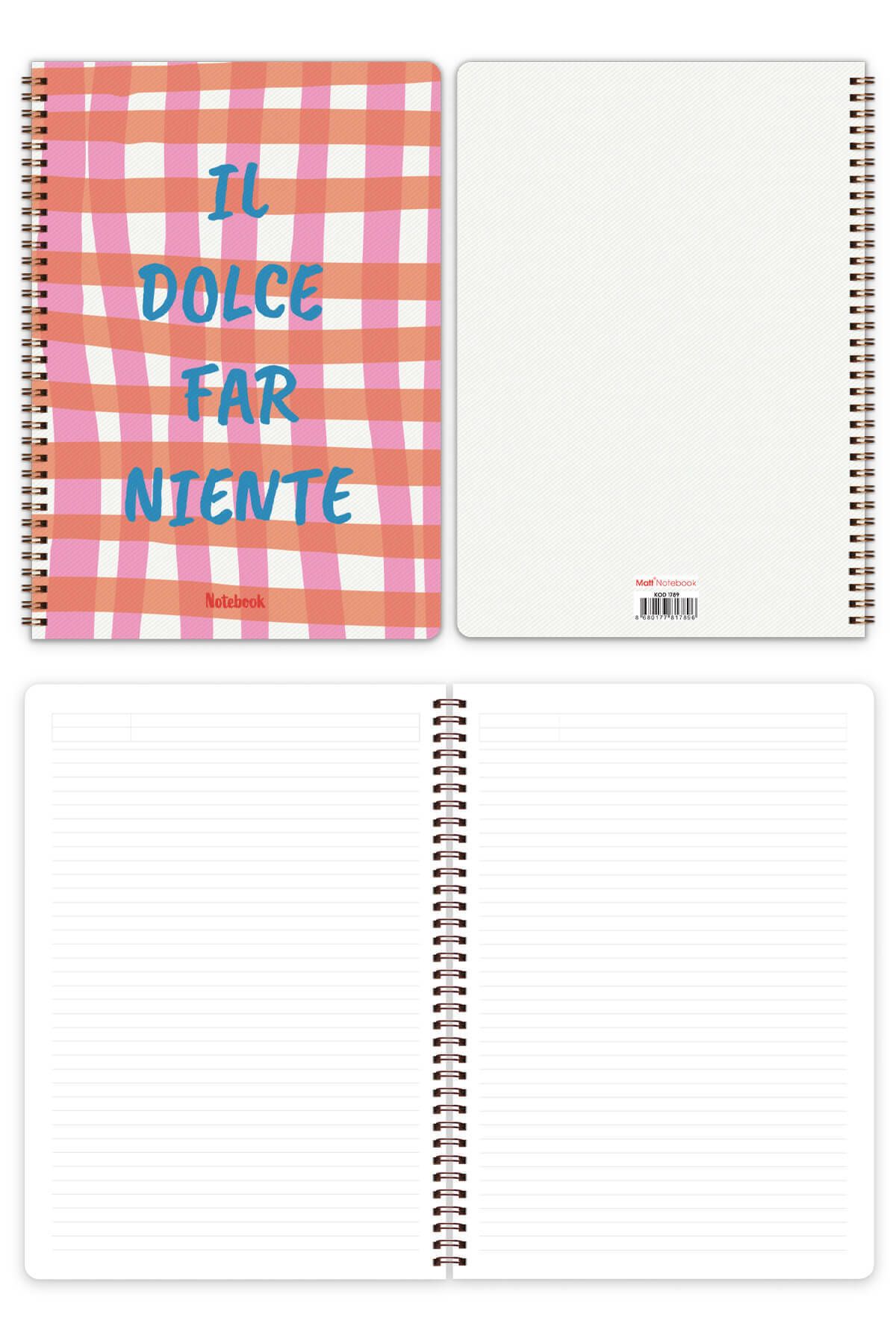 Matt Notebook-A4 Spiral School Notebook 80 sheets Set of 4 - Lined 6