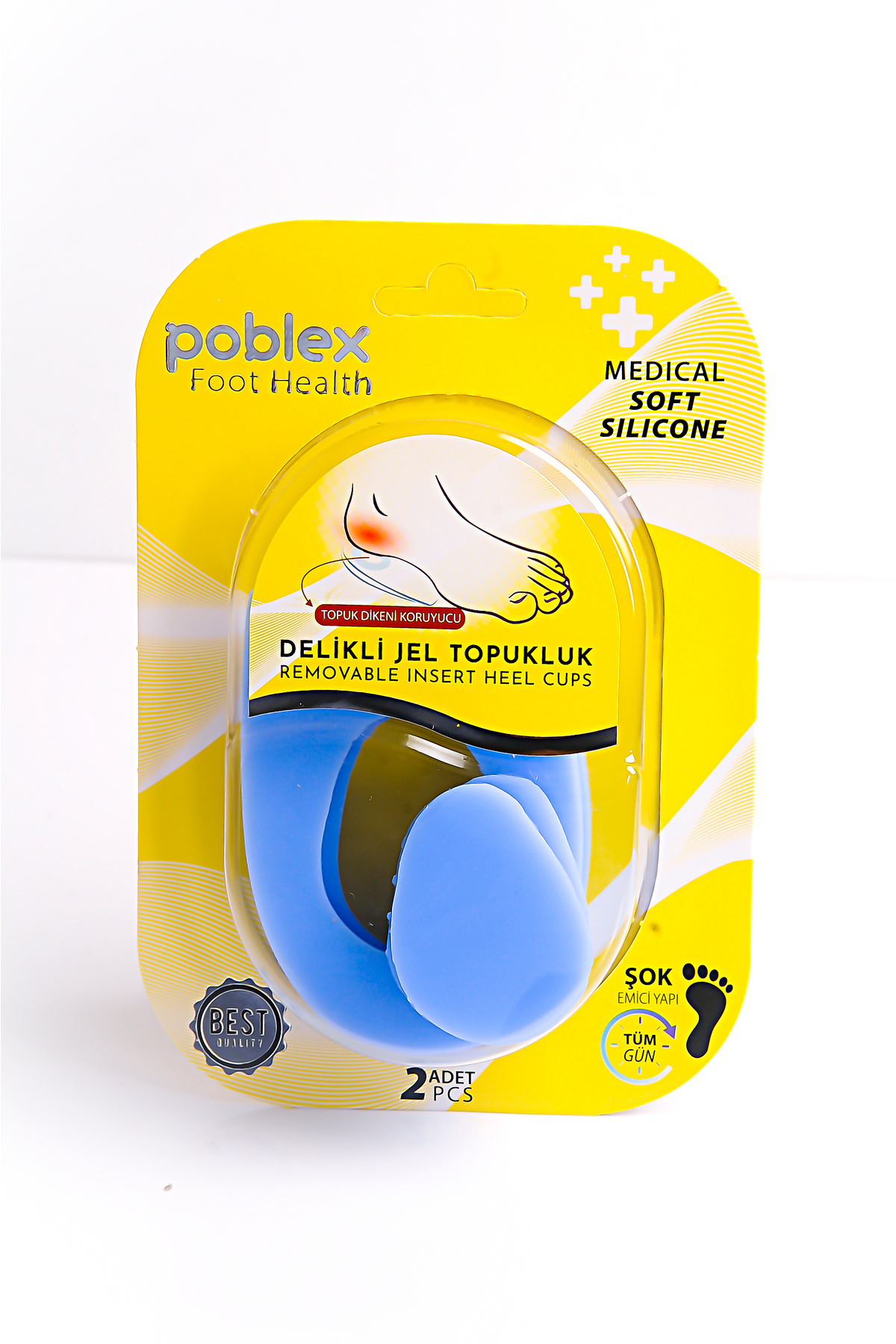 Poblex TOPUK DİKENİ İÇİN DELİKLİ JEL TOPUKLUK - S - Fiyatı, Yorumları