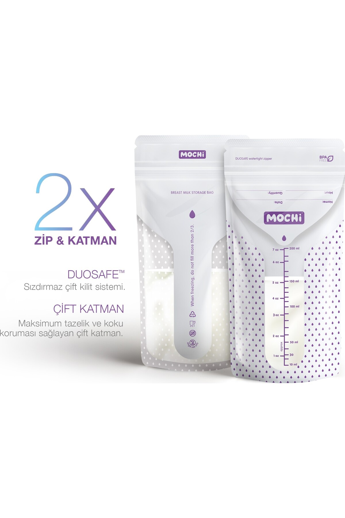 Mochi Anne Sütü Saklama Poşeti 25 Adet fotoğrafı 4 (önizleme)