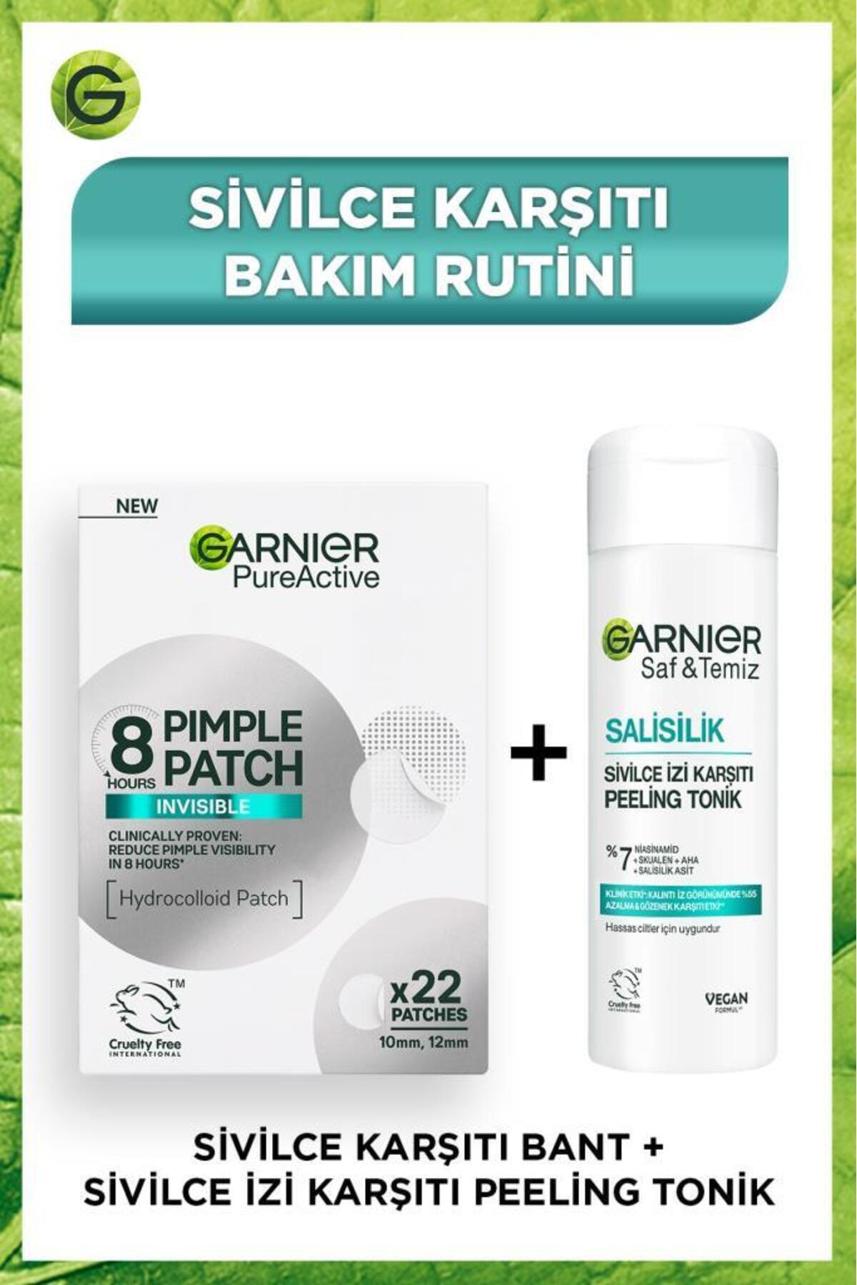Garnier Pimple Patch Cilt Kusurları Görünümü Karşıtı Bant & Salisilik İzi Karşıtı Peeling Tonik