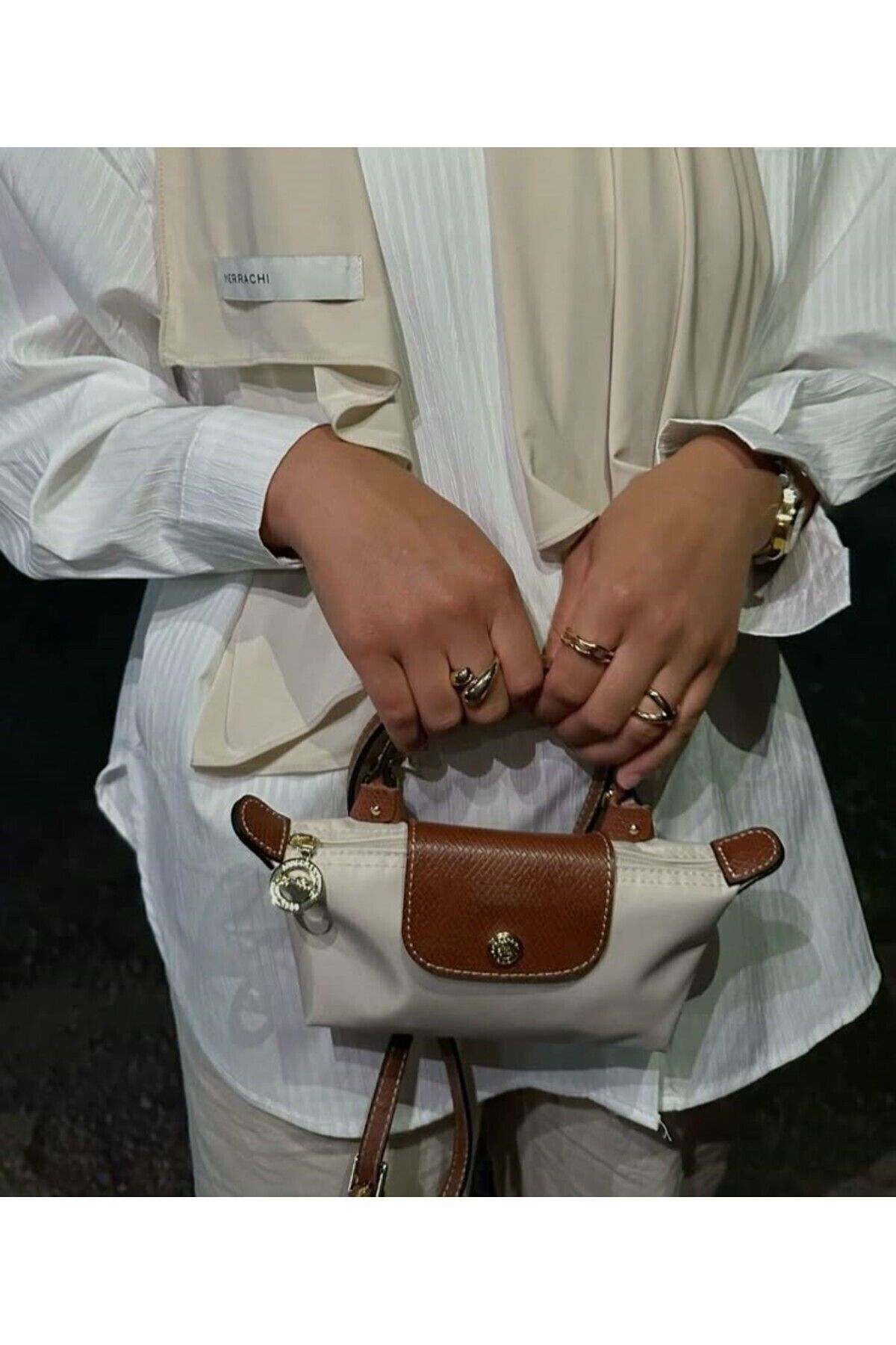 Timeless-Le Plıage Pouch with Handle 5
