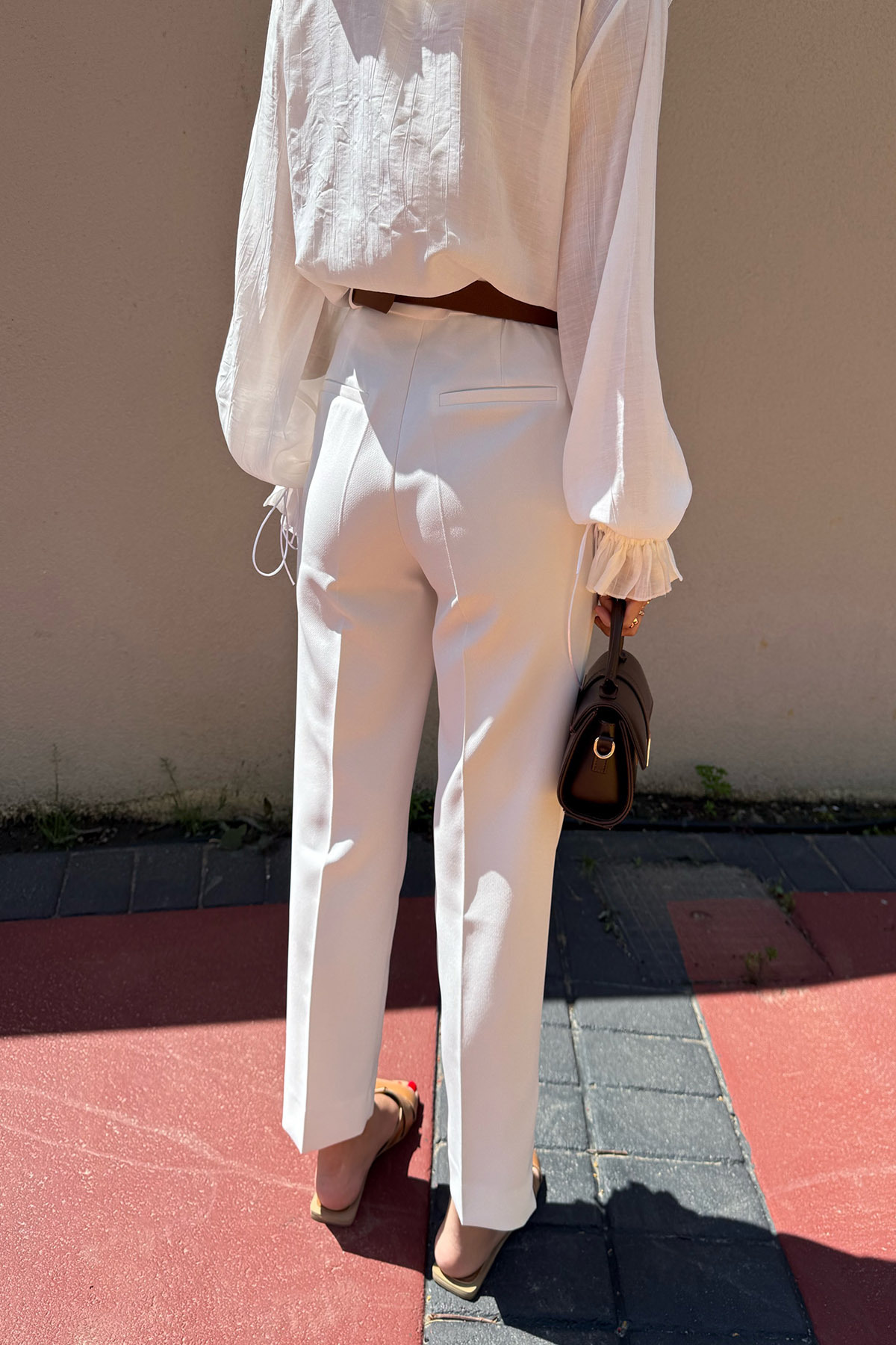 Seda Yalçın Atelier-White Premium Carrot Pants 4