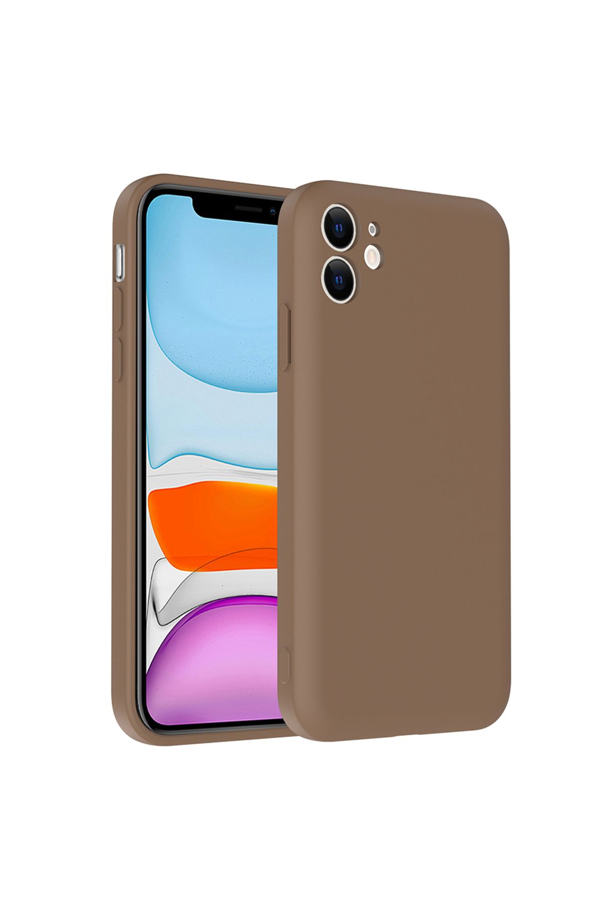 Kupa iPhone 11 Kılıf Kamera Korumalı Kartlık Hazneli Silikon Kapak