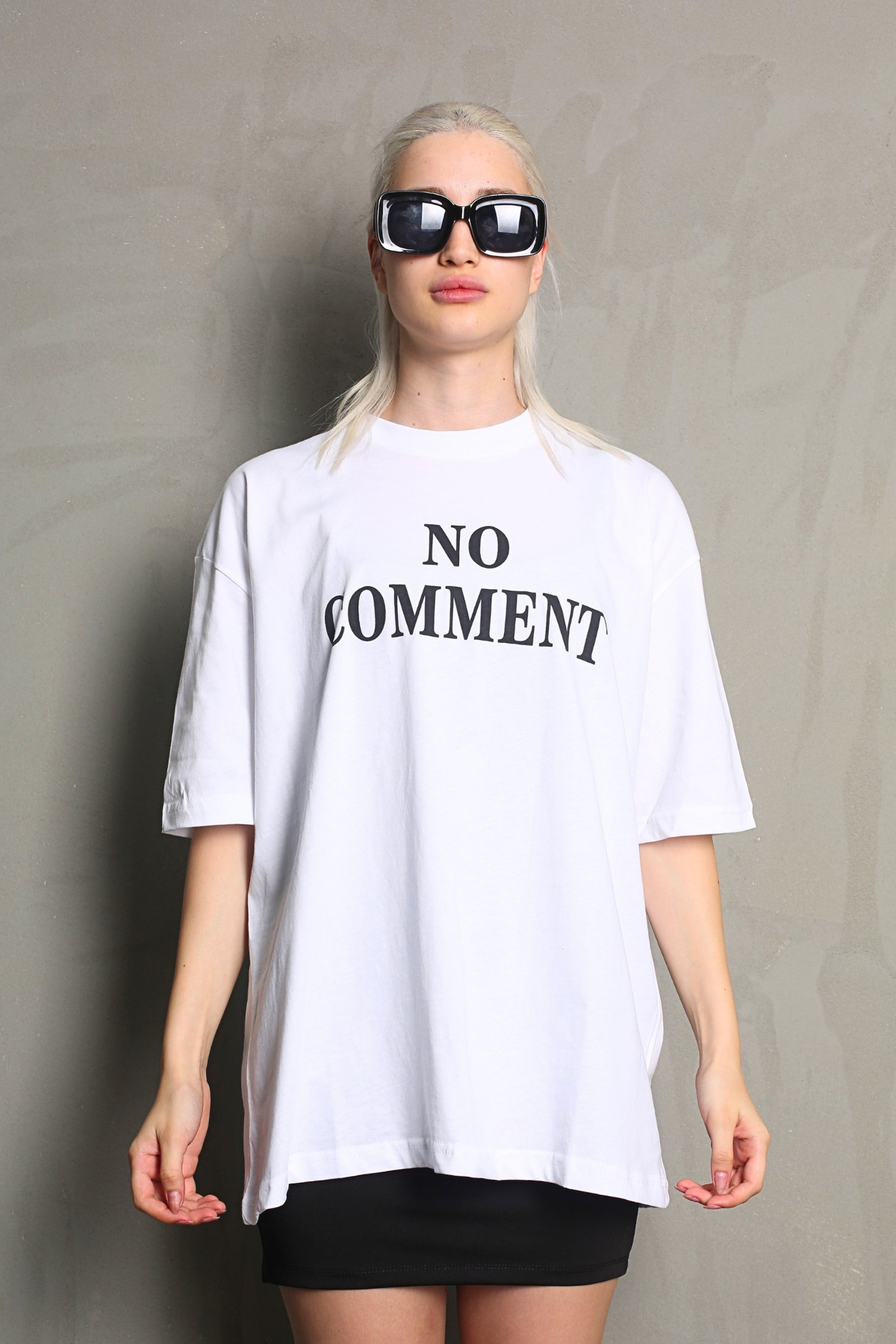 Madmext-Weißes bedrucktes Damen-T-Shirt mit Rundhalsausschnitt Mg1763 3