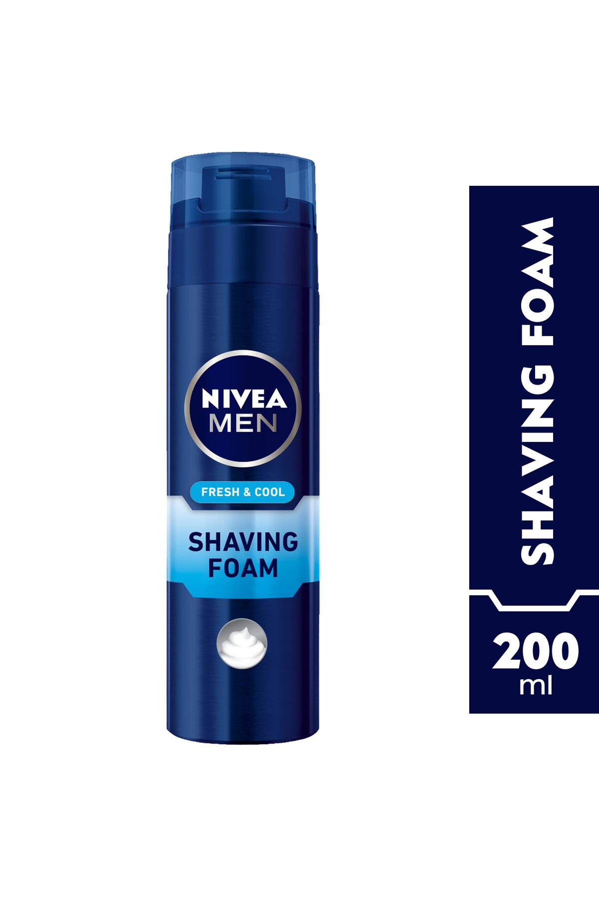 NIVEA-رغوة حلاقة نيفيا للرجال فريش آند كول، بخلاصة النعناع، 200 مل 1
