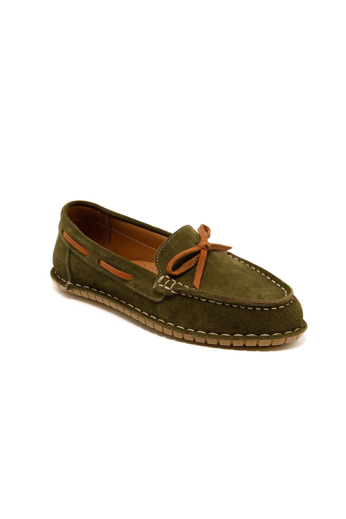 John May-Women / Girls Oxford (Classic) Rc-25Y-178-M-Shay John May Khaki Suede 2