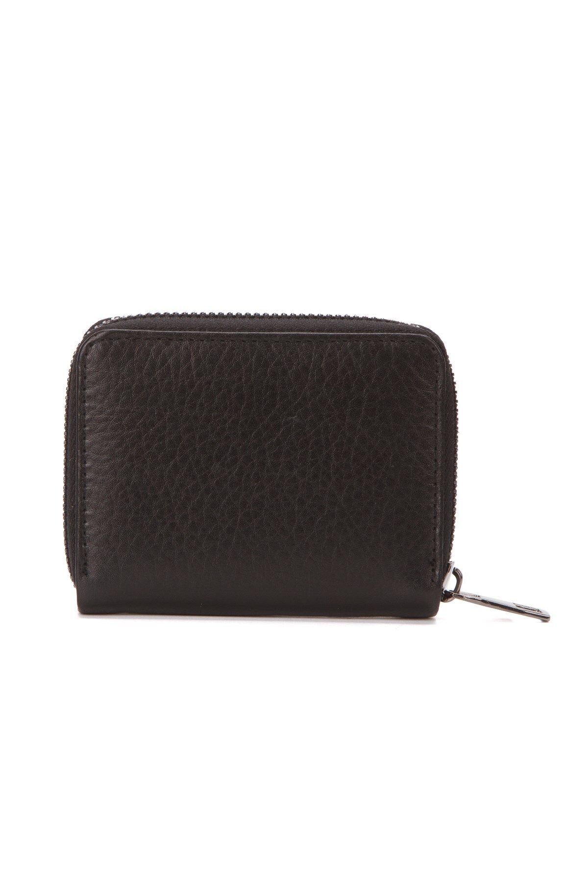 کیف پول مردانه چرمی واقعی و کارت مقدس سیاه Newish Polo