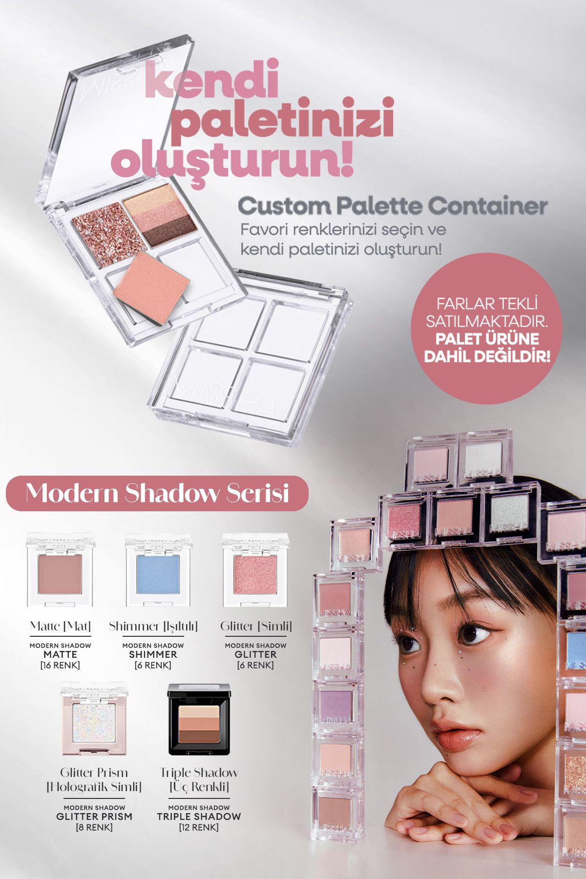Missha-Soft Textured, Non-Spill Matte Single Eyeshadow Modern Shadow (Mpk07Sugar Drop) 4