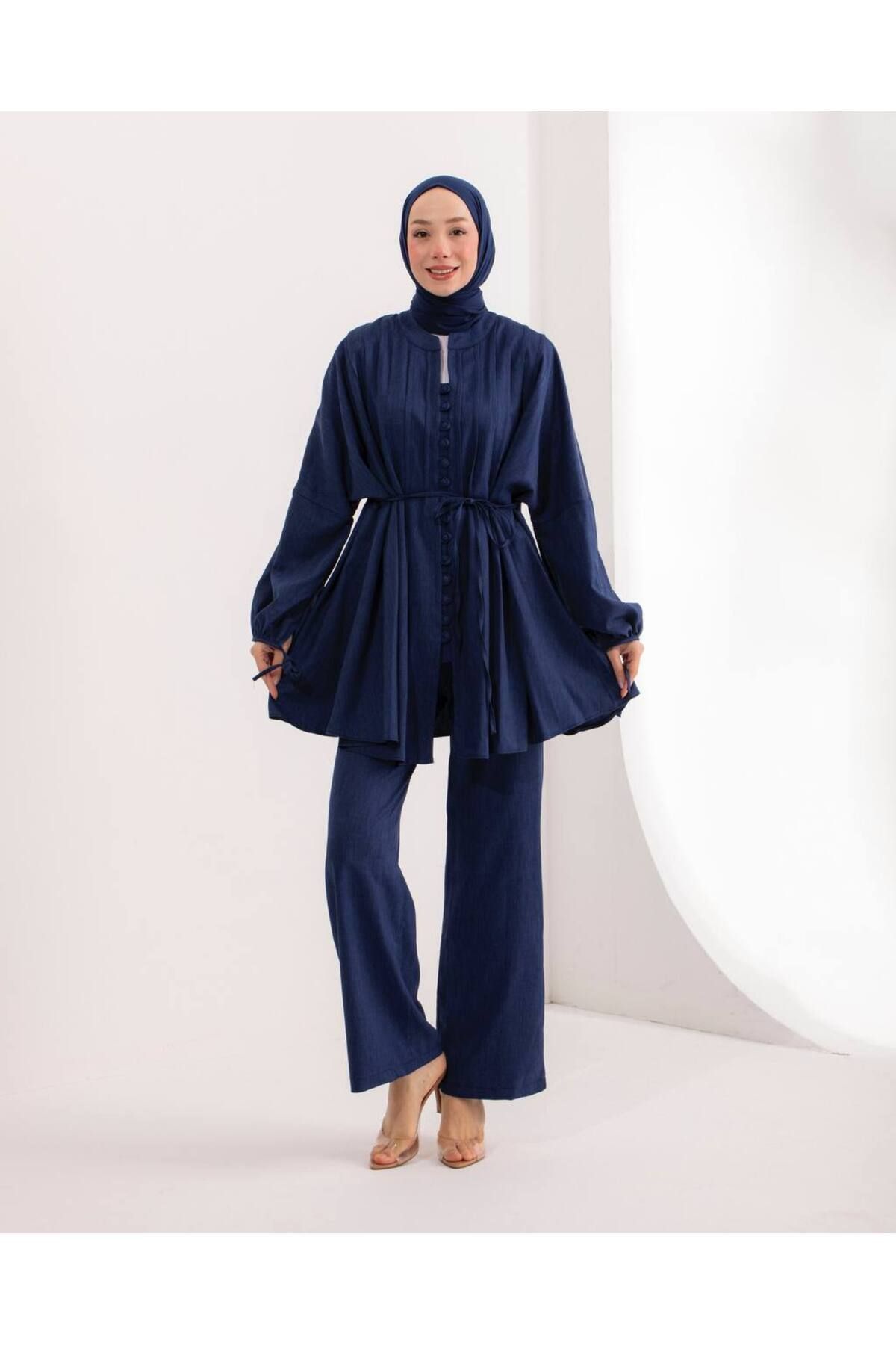 MissPul Düğmeli Tunik Pantolon Takım